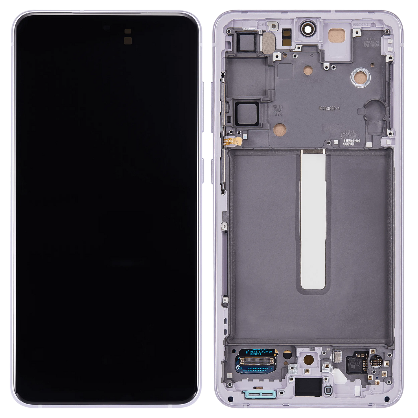 OLED Assembly With Frame For Samsung Galaxy S21 FE 5G (US & International Version) (Aftermarket Plus) (120Hz) (Lavender)