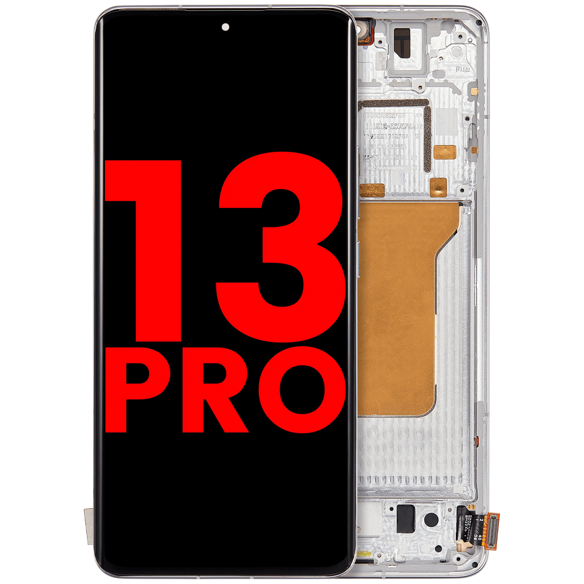 OLED Assembly With Frame For Xiaomi 13 Pro (Aftermarket Plus) (White) – replacement part product view – OLED Display Replacement for phone repair