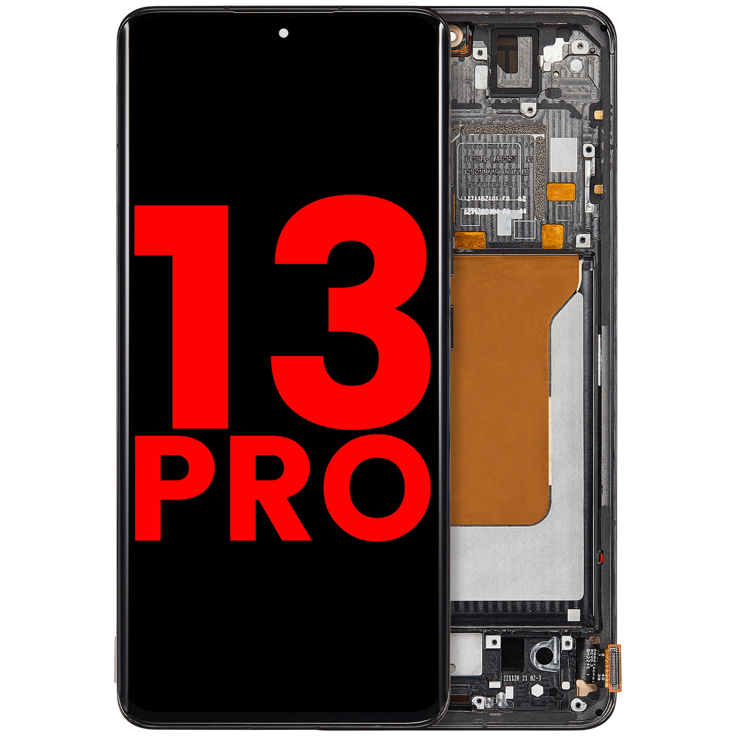 OLED Assembly With Frame For Xiaomi 13 Pro (Aftermarket Plus) (Black) – replacement part product view – OLED Display Replacement for phone repair