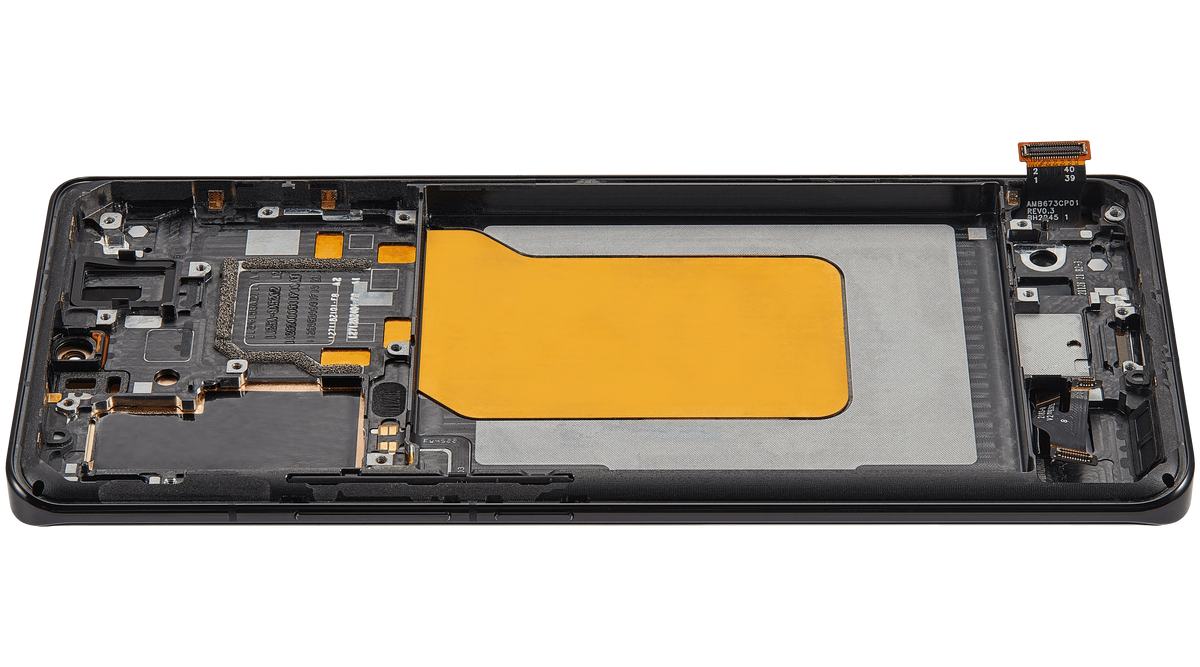 OLED Assembly With Frame For Xiaomi 13 Pro (Aftermarket Plus) (Black) – technician repair part view – OLED Display Replacement for phone repair