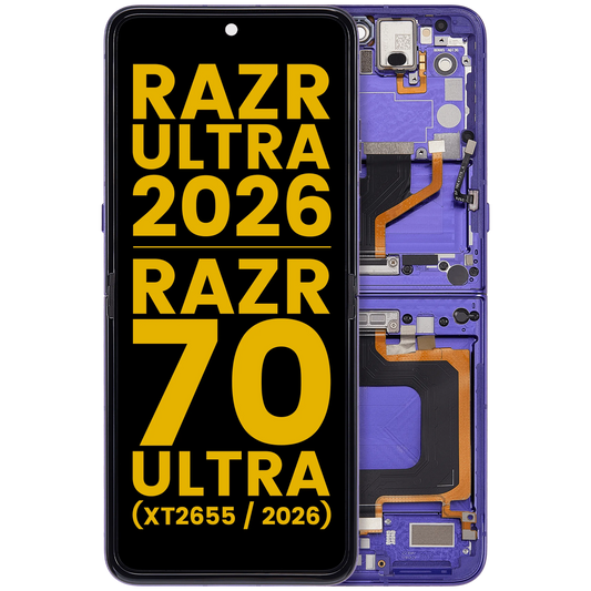OLED Assembly With Frame For Motorola Razr Ultra 2026 / Razr 70 Ultra (XT2655 / 2026) - Motorola replacement part image 1