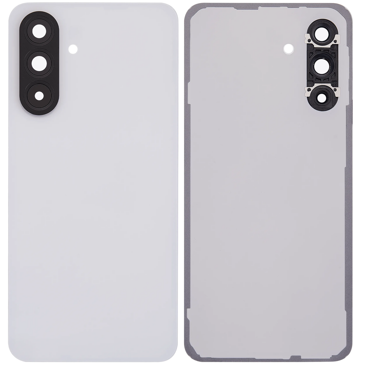 Back Cover Glass With Camera Lens For Samsung Galaxy A56 5G (A566 / 2025) (No Logo) (Aftermarket Plus) (Lightgray) - product image 6