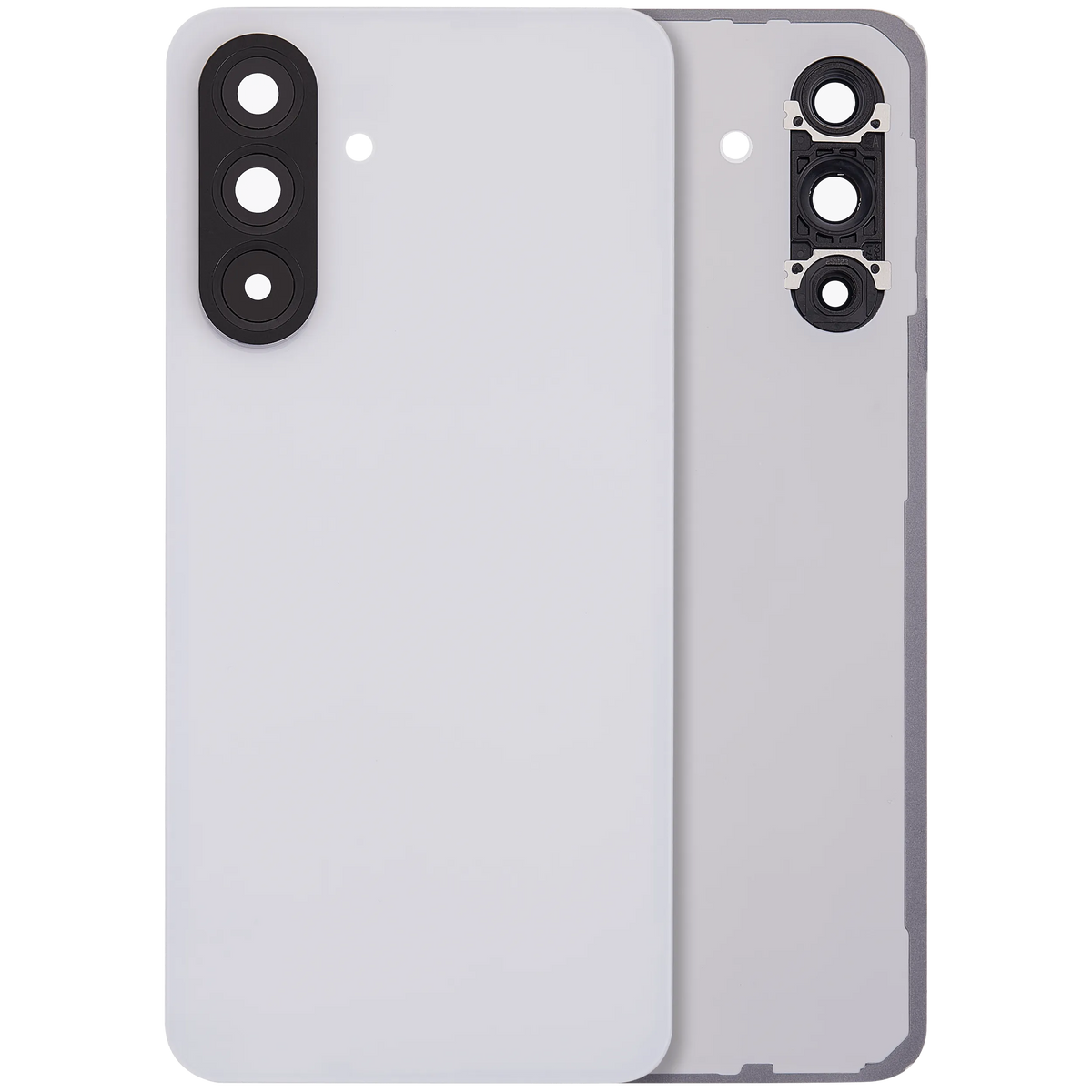 Back Cover Glass With Camera Lens For Samsung Galaxy A56 5G (A566 / 2025) (No Logo) (Aftermarket Plus) (Lightgray) - product image 1