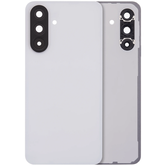 Back Cover Glass With Camera Lens For Samsung Galaxy A56 5G (A566 / 2025) (No Logo) (Aftermarket Plus) (Lightgray) - product image 1