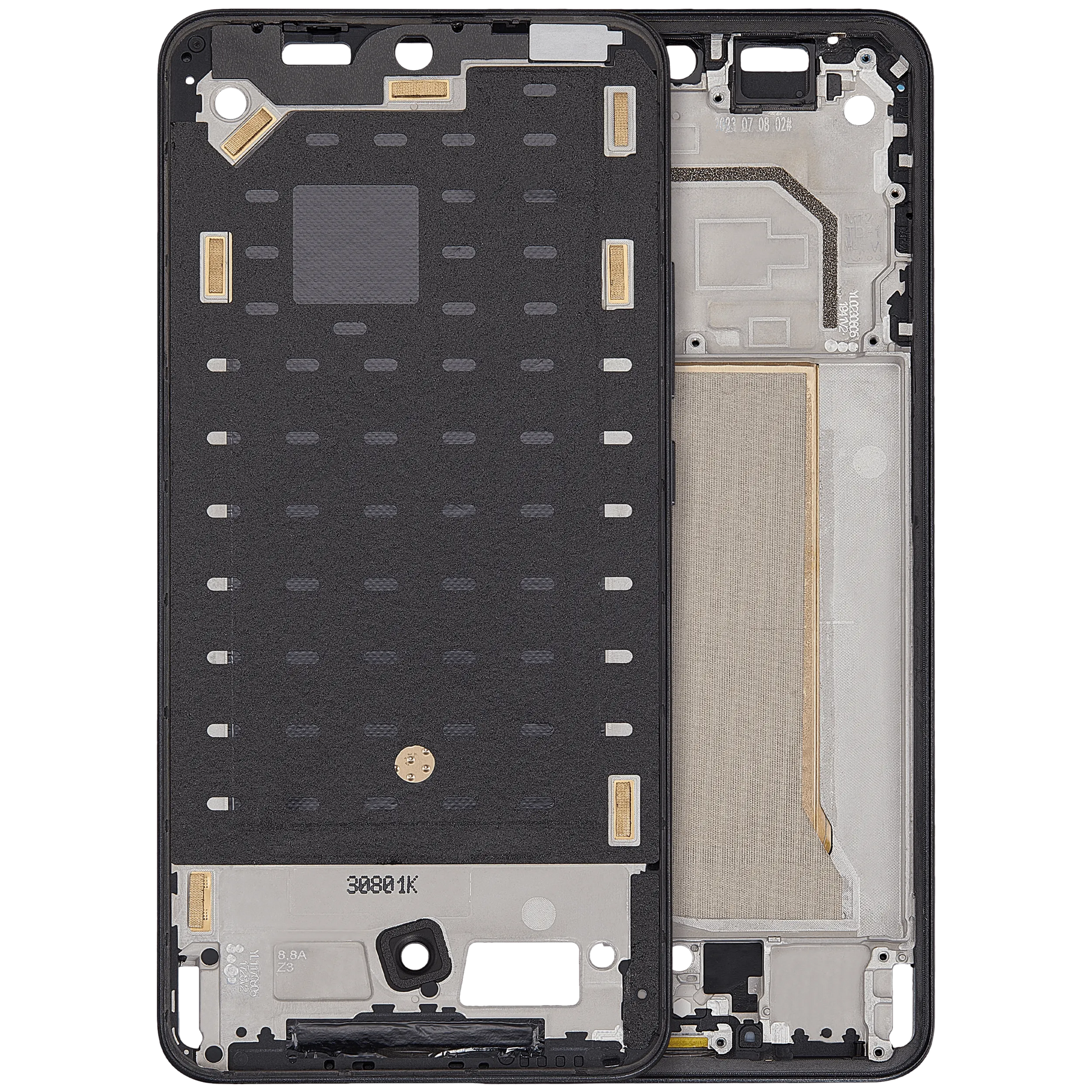 Mid-Frame Housing For Xiaomi 13T / 13T Pro / Redmi K60 Ultra (Black) – replacement part product view – Phone Housing Replacement for phone repair
