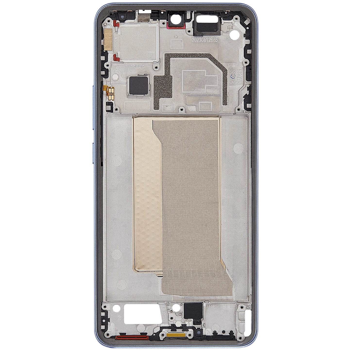 Mid-Frame Housing For Xiaomi 13T / 13T Pro (Alpine Blue) – repair part compatibility view – Phone Housing Replacement for phone repair