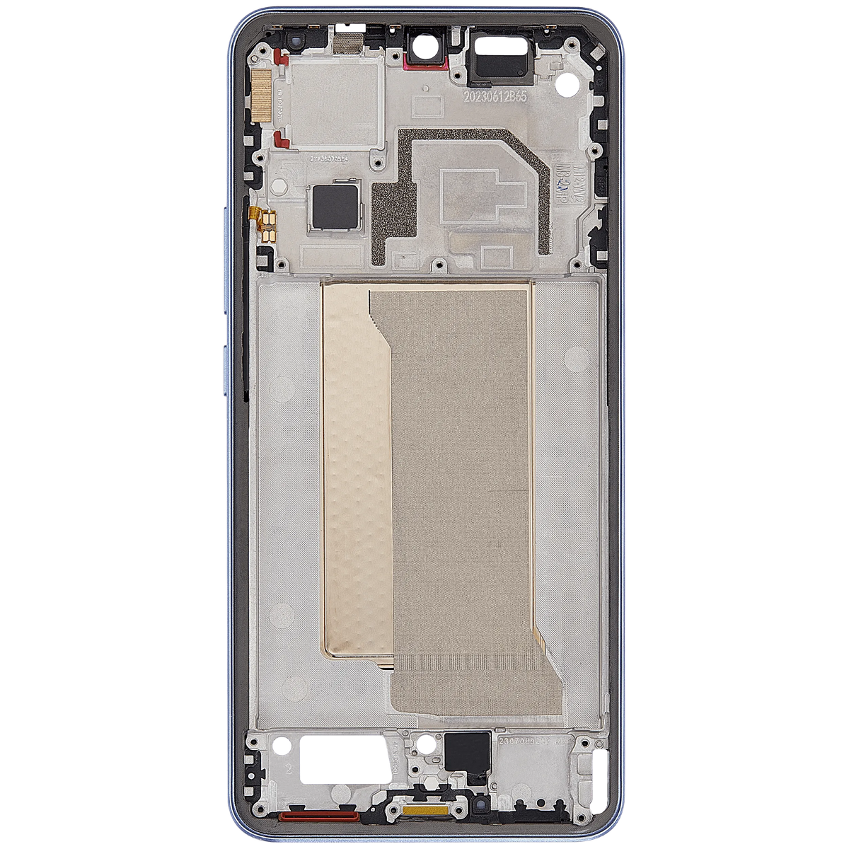 Mid-Frame Housing For Xiaomi 13T / 13T Pro (Alpine Blue) – repair part compatibility view – Phone Housing Replacement for phone repair