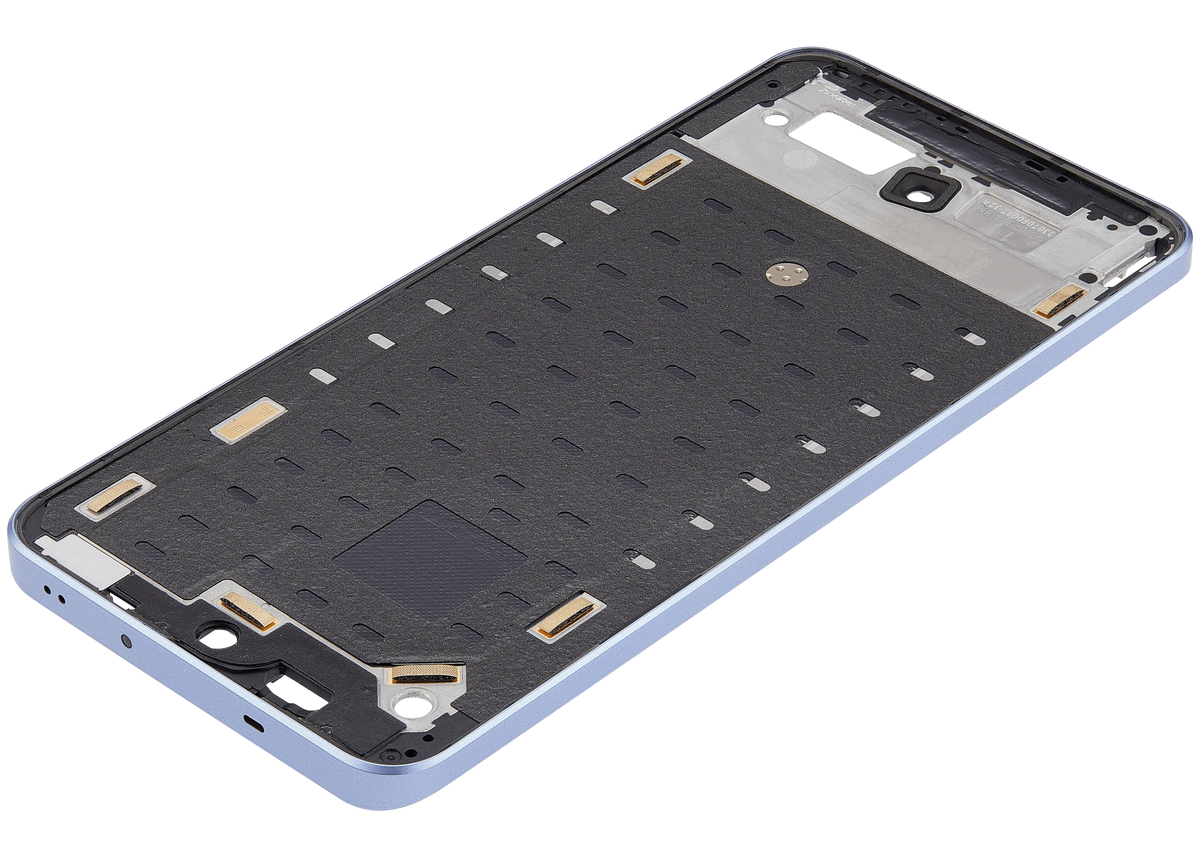 Mid-Frame Housing For Xiaomi 13T / 13T Pro (Alpine Blue) – technician repair part view – Phone Housing Replacement for phone repair