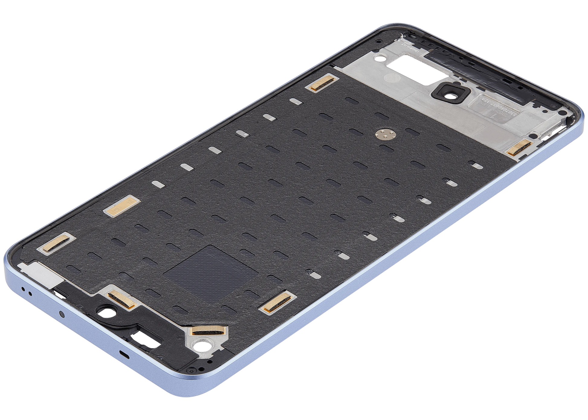Mid-Frame Housing For Xiaomi 13T / 13T Pro (Alpine Blue) – technician repair part view – Phone Housing Replacement for phone repair