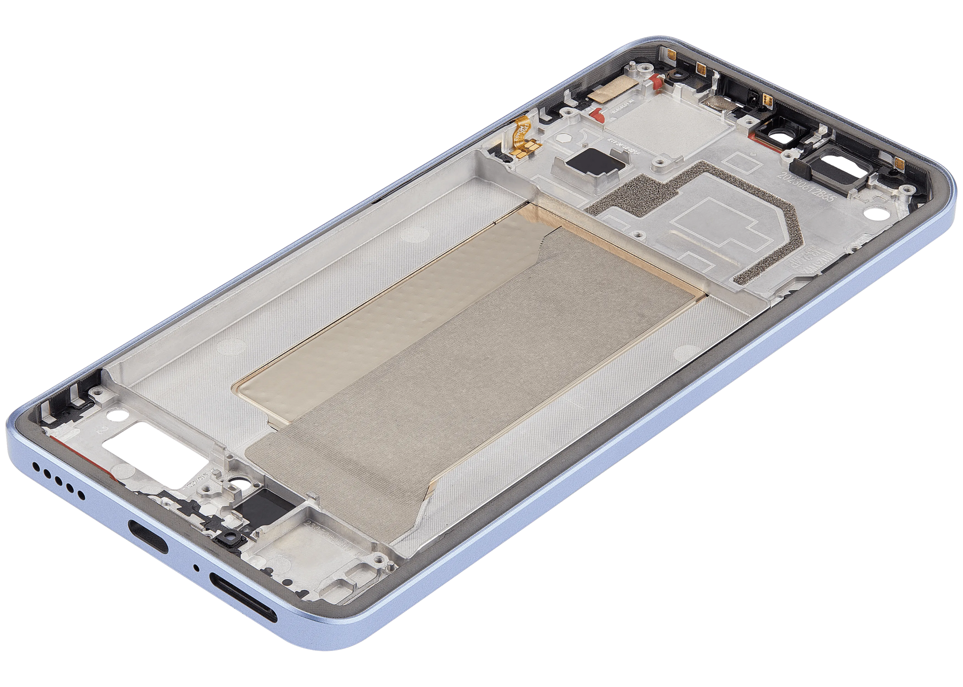 Mid-Frame Housing For Xiaomi 13T / 13T Pro (Alpine Blue) – mobile replacement component detail – Phone Housing Replacement for phone repair