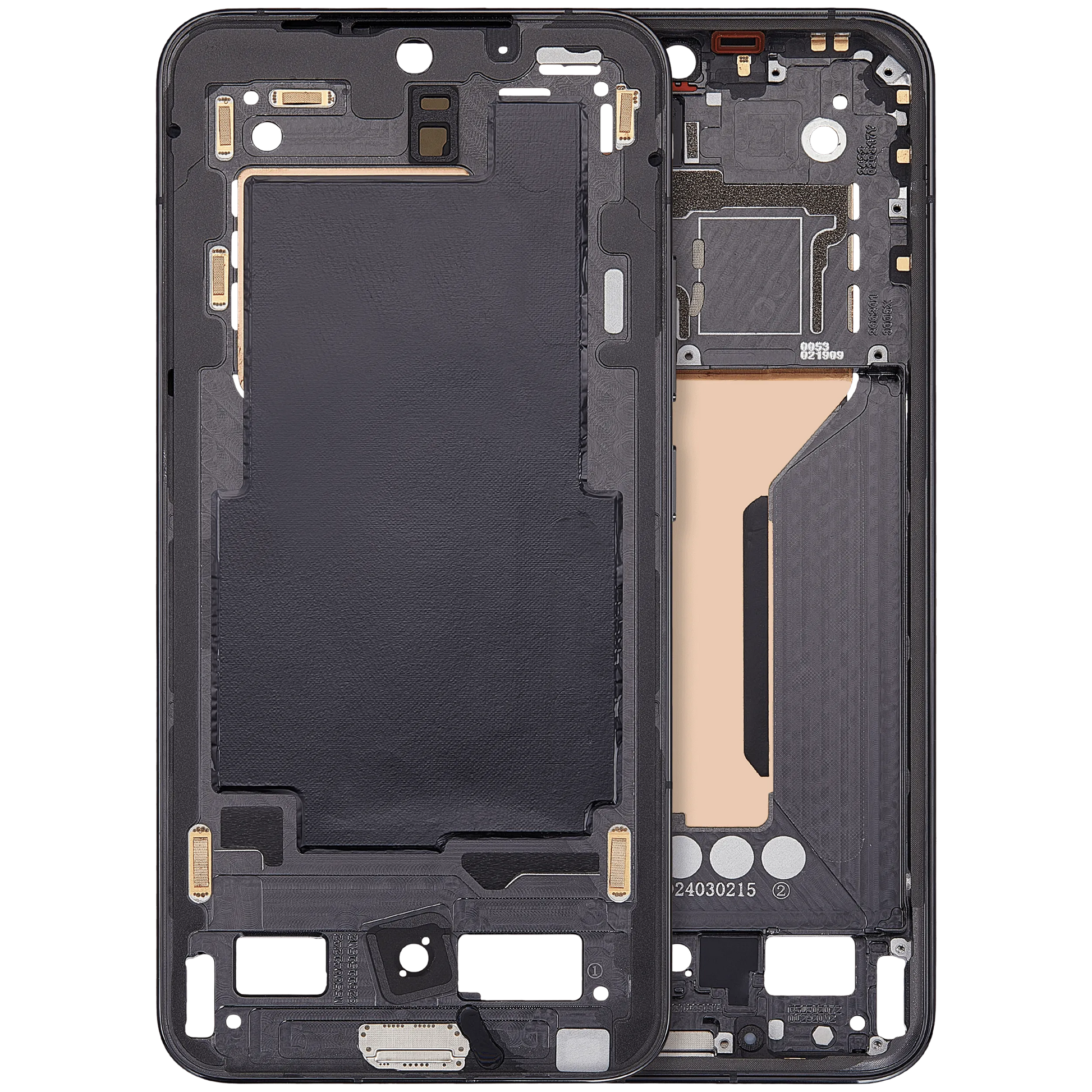 Mid-Frame Housing For Xiaomi 14 (Black) – replacement part product view – Phone Housing Replacement for phone repair