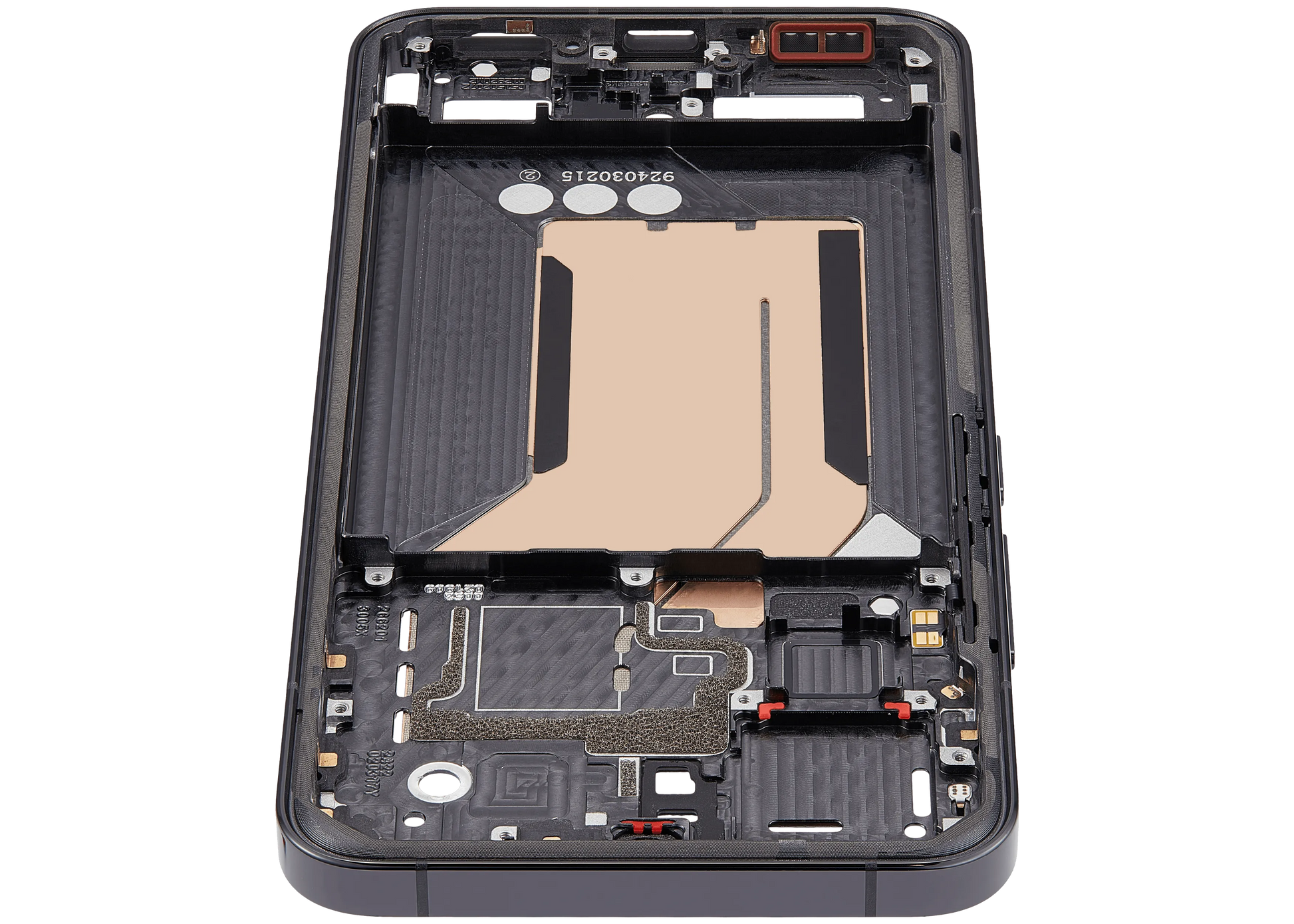 Mid-Frame Housing For Xiaomi 14 (Black) – device repair component close-up – Phone Housing Replacement for phone repair