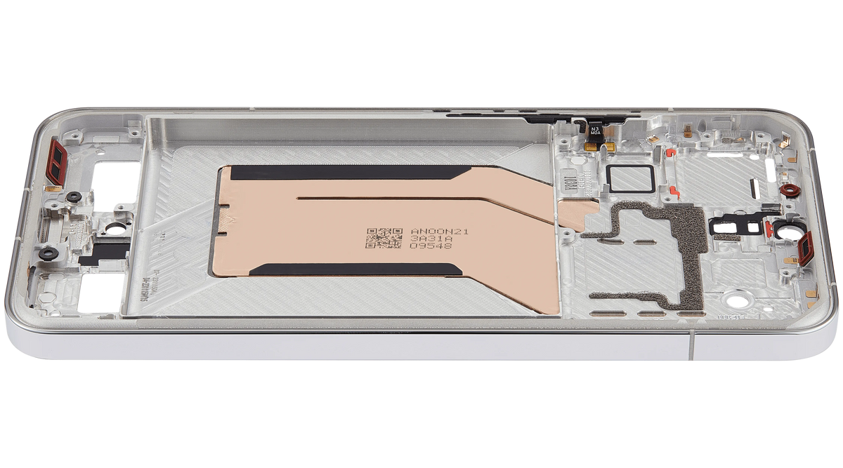 Mid-Frame Housing For Xiaomi 14 (White) – repair component detail view – Phone Housing Replacement for phone repair