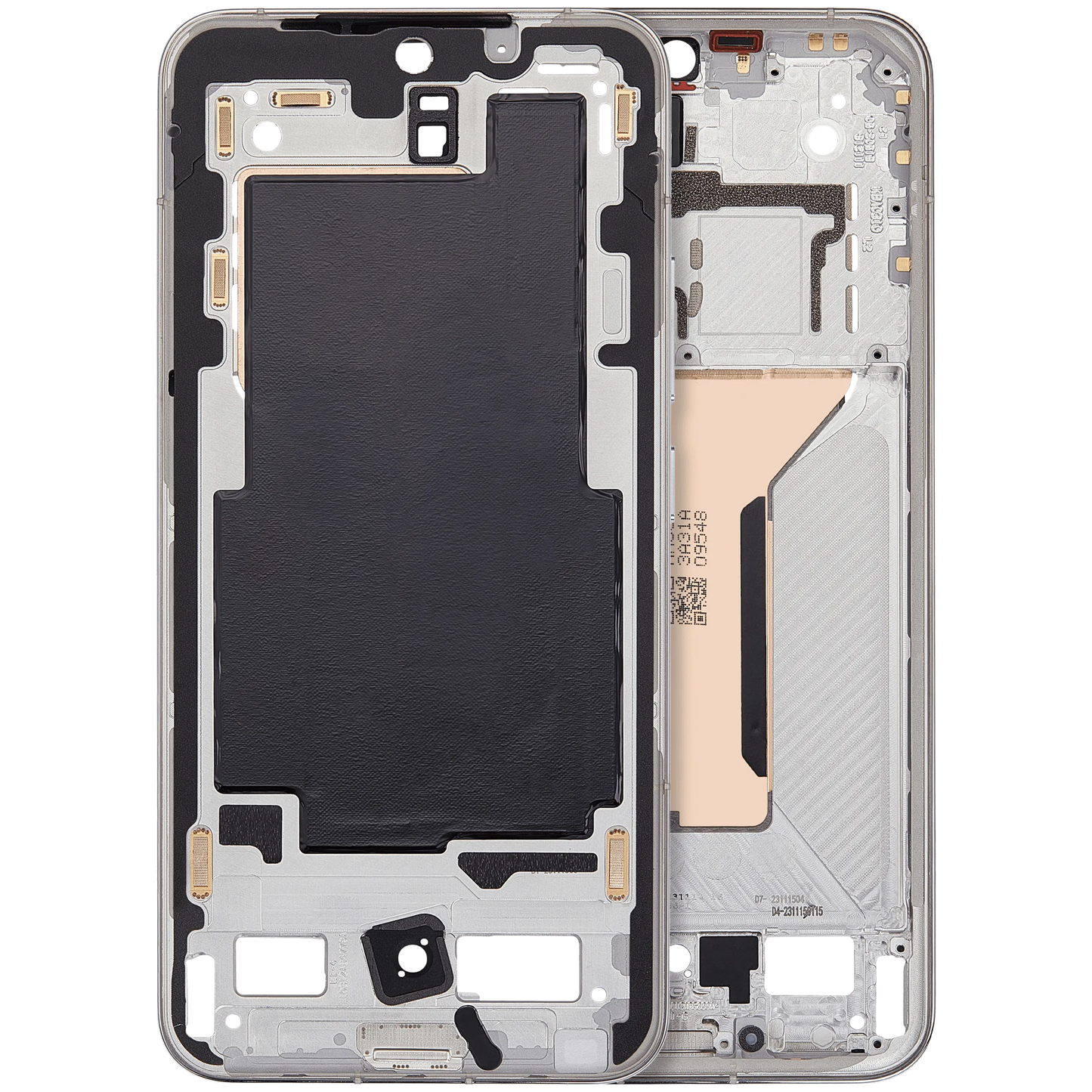 Mid-Frame Housing For Xiaomi 14 (White) – replacement part product view – Phone Housing Replacement for phone repair