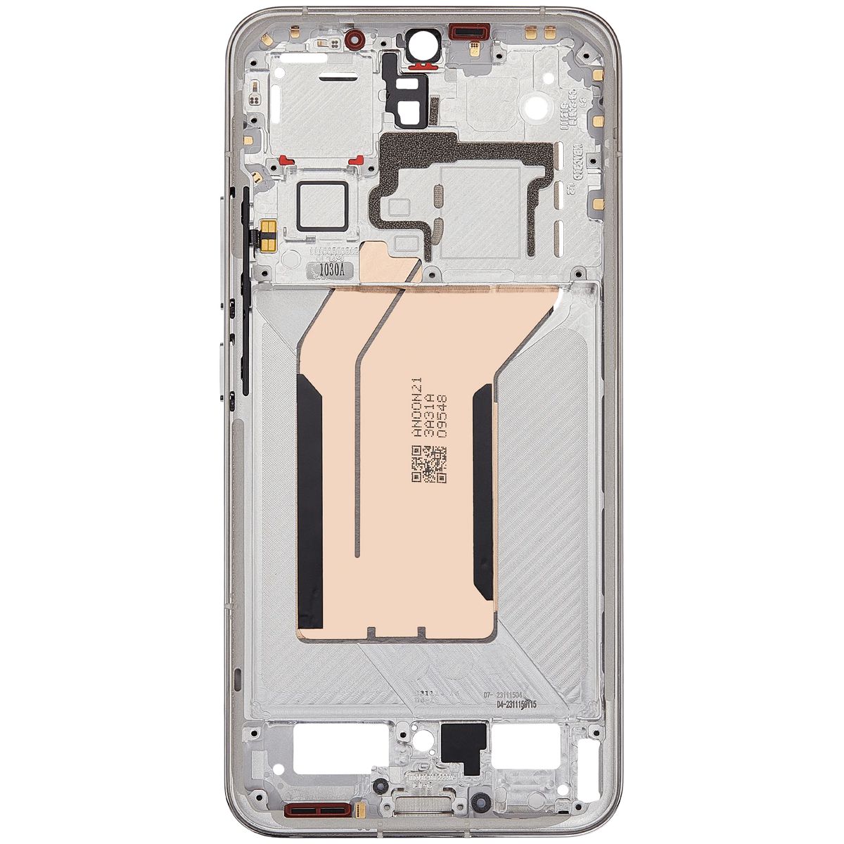 Mid-Frame Housing For Xiaomi 14 (White) – replacement component detailed view – Phone Housing Replacement for phone repair