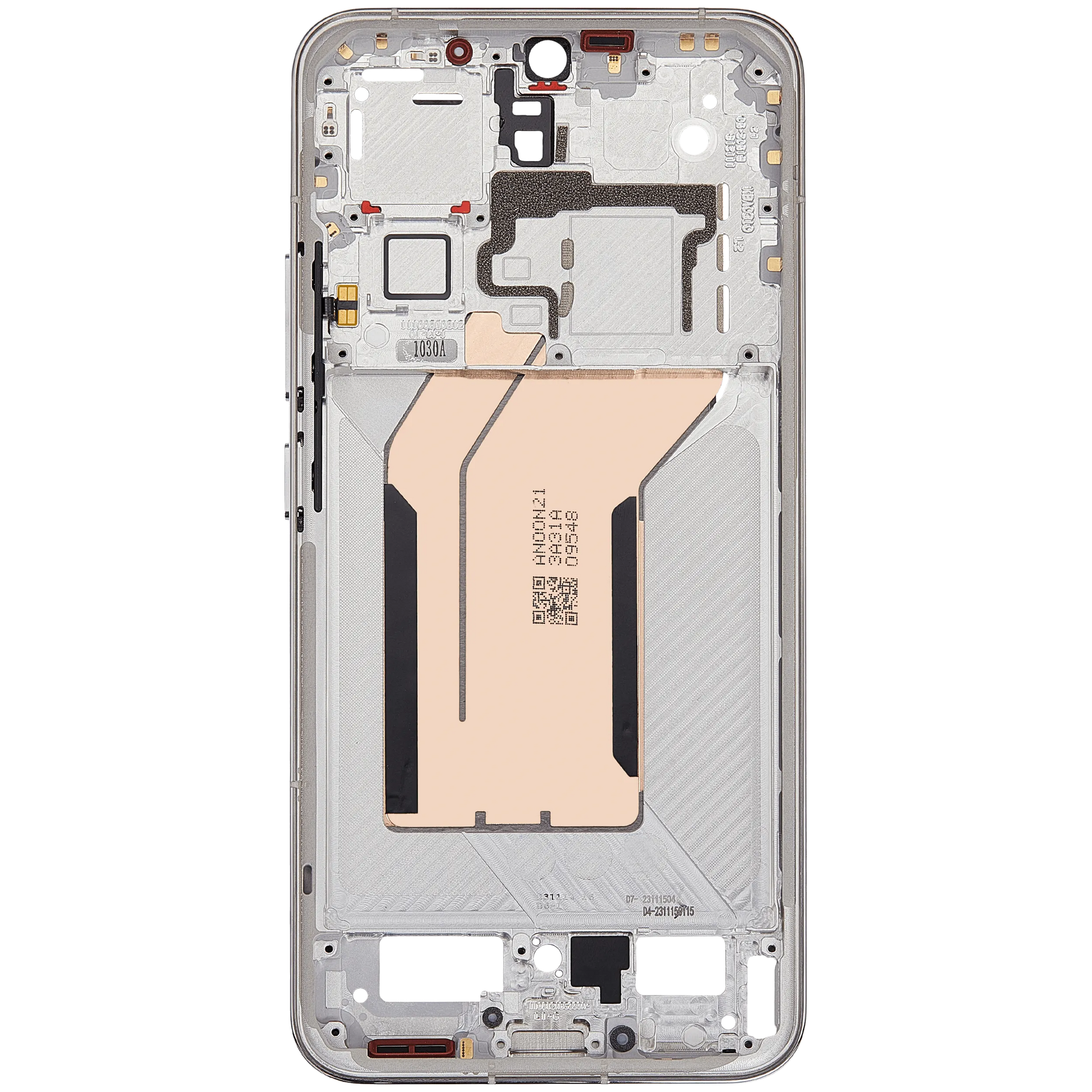 Mid-Frame Housing For Xiaomi 14 (White) – replacement component detailed view – Phone Housing Replacement for phone repair