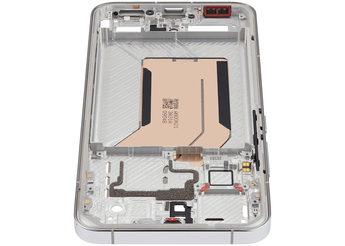 Mid-Frame Housing For Xiaomi 14 (White) – mobile replacement component detail – Phone Housing Replacement for phone repair