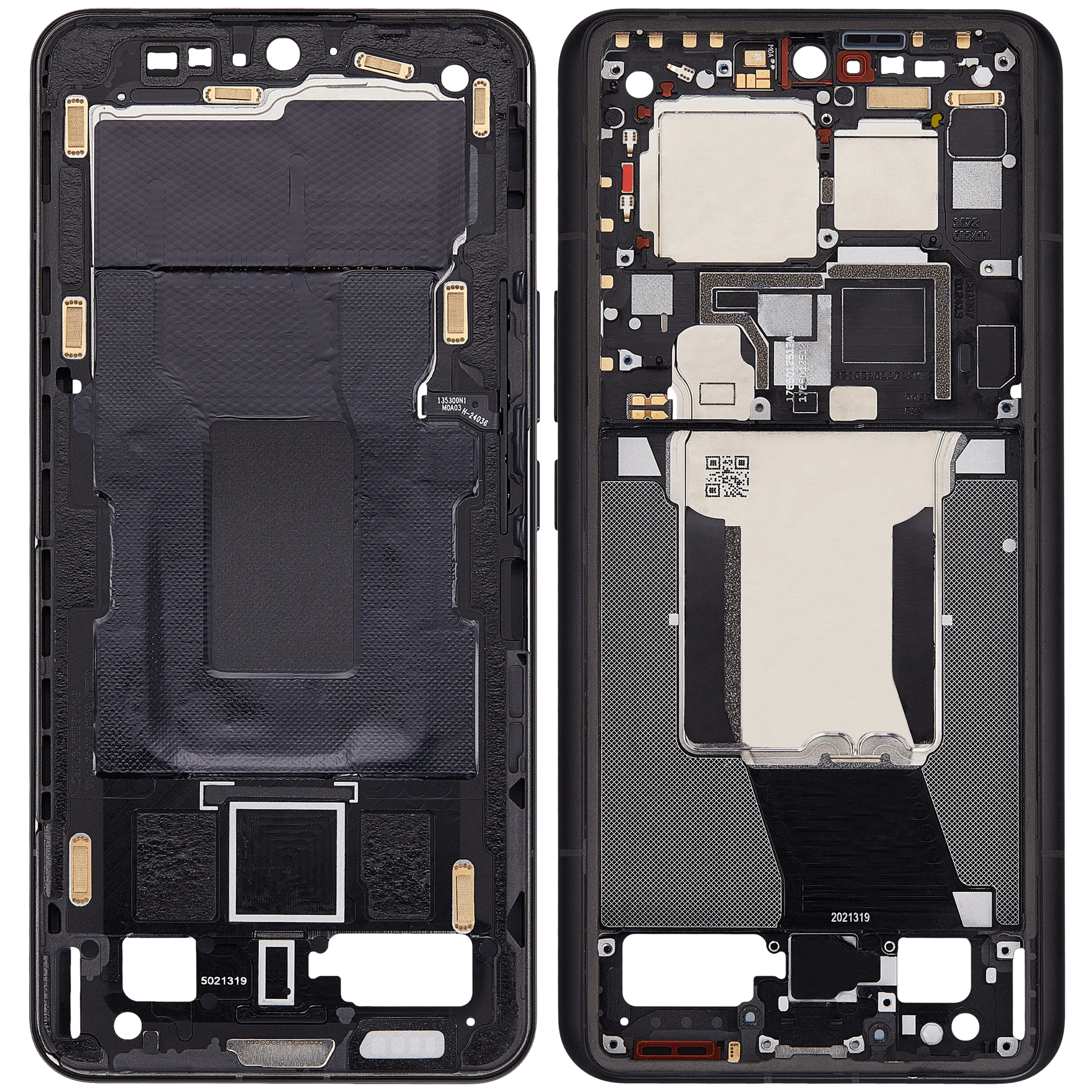 Mid-Frame Housing For Xiaomi 14 Ultra (Black) – phone repair part product angle – Phone Housing Replacement for phone repair