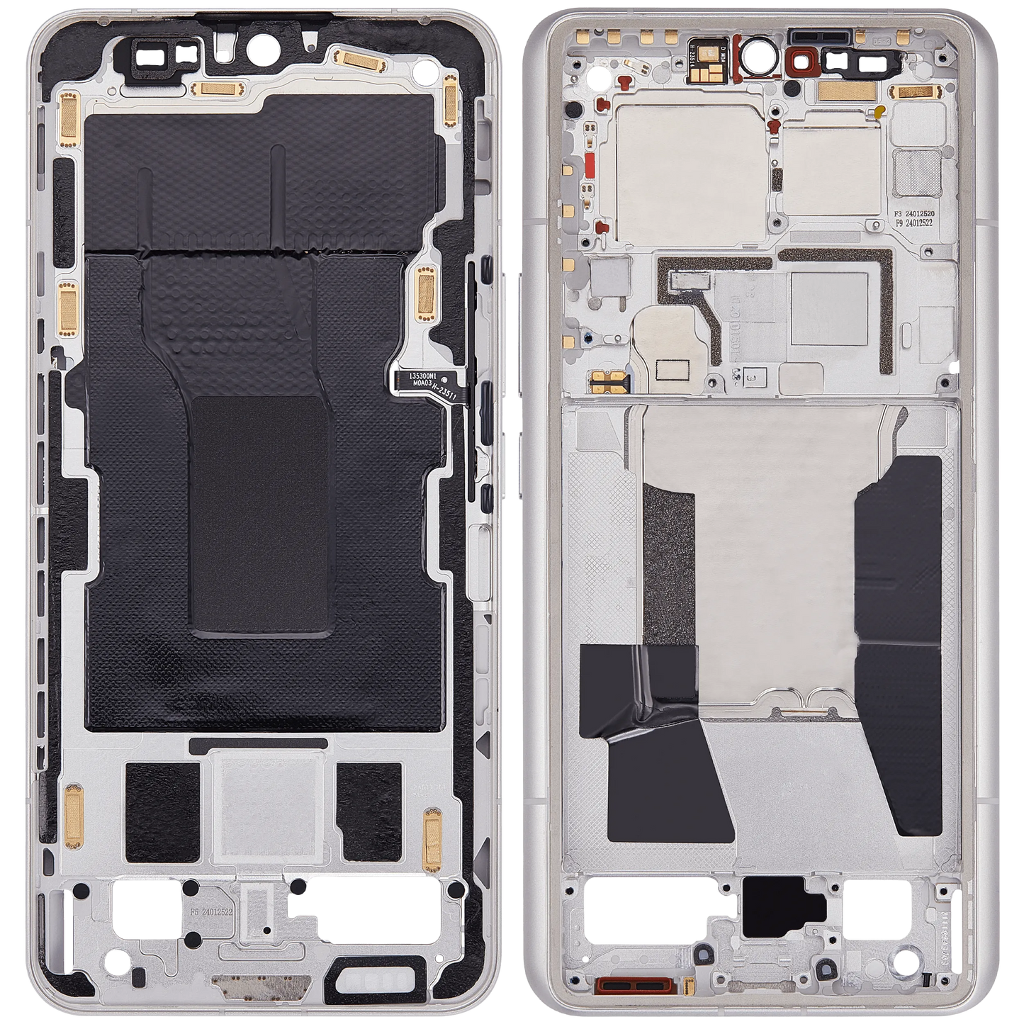 Mid-Frame Housing For Xiaomi 14 Ultra (White) – repair component detail view – Phone Housing Replacement for phone repair