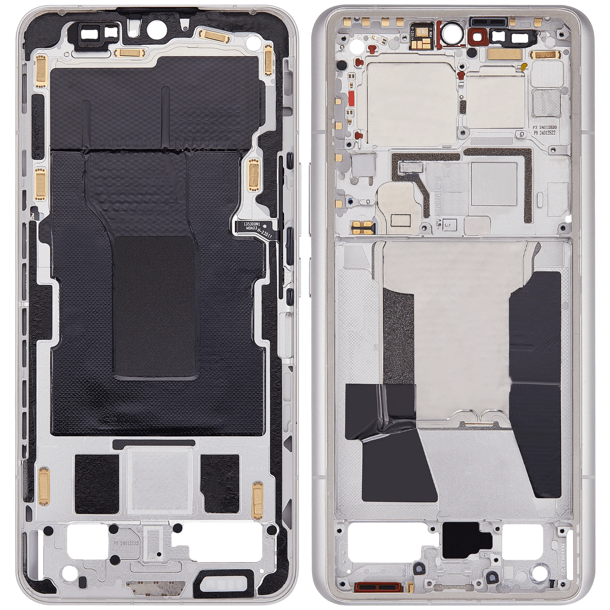 Mid-Frame Housing For Xiaomi 14 Ultra (White) – repair component detail view – Phone Housing Replacement for phone repair
