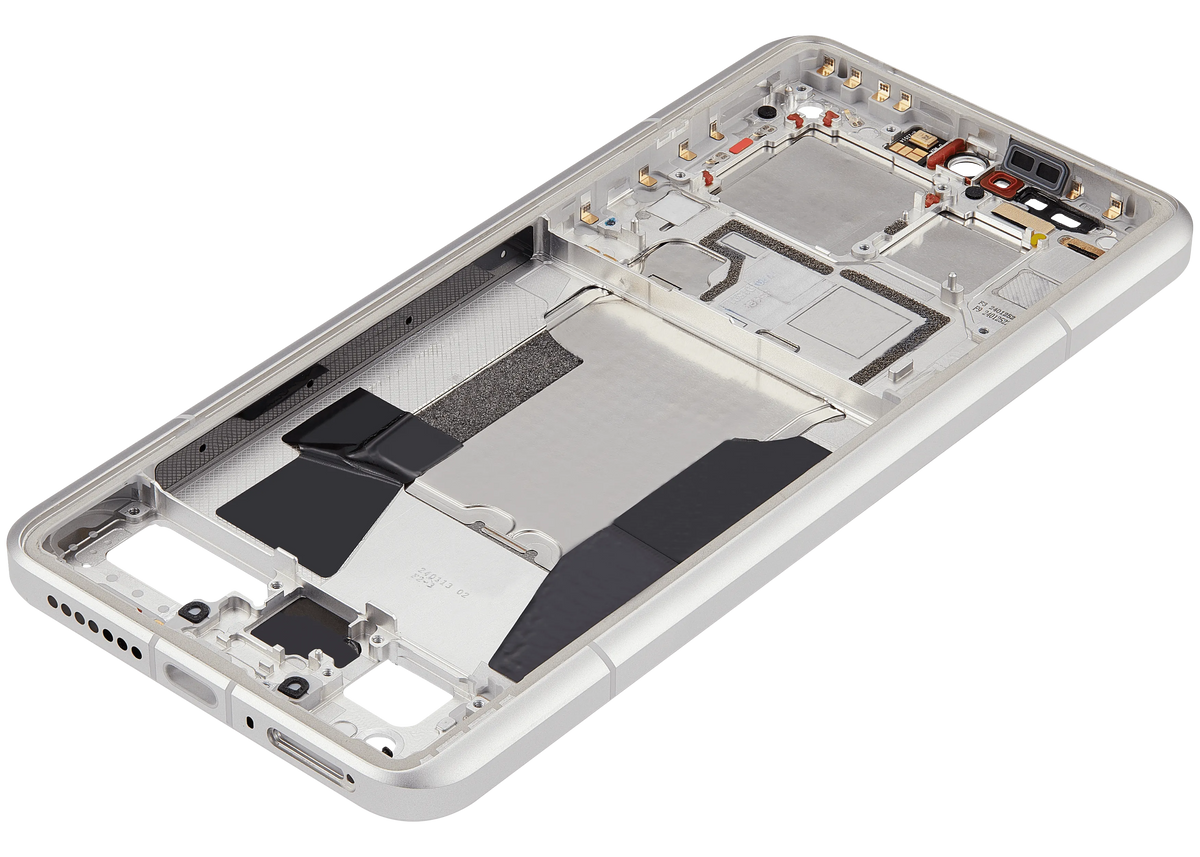 Mid-Frame Housing For Xiaomi 14 Ultra (White) – mobile replacement component detail – Phone Housing Replacement for phone repair