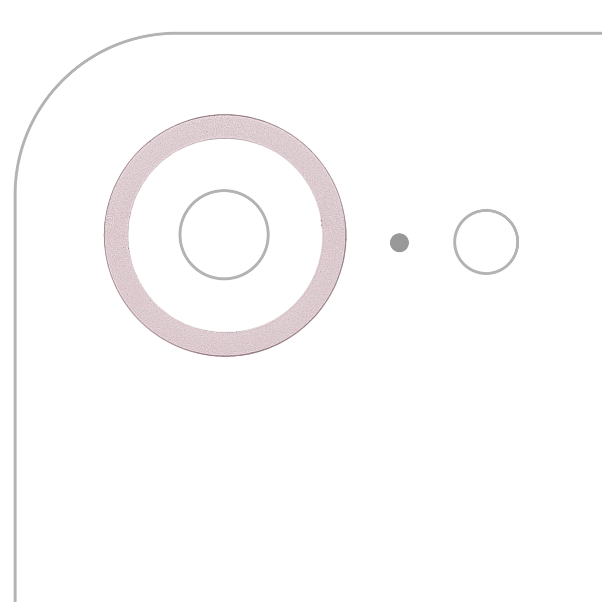 Back Camera Bezel Ring Only For iPhone 17e (Soft Pink) - product image 1