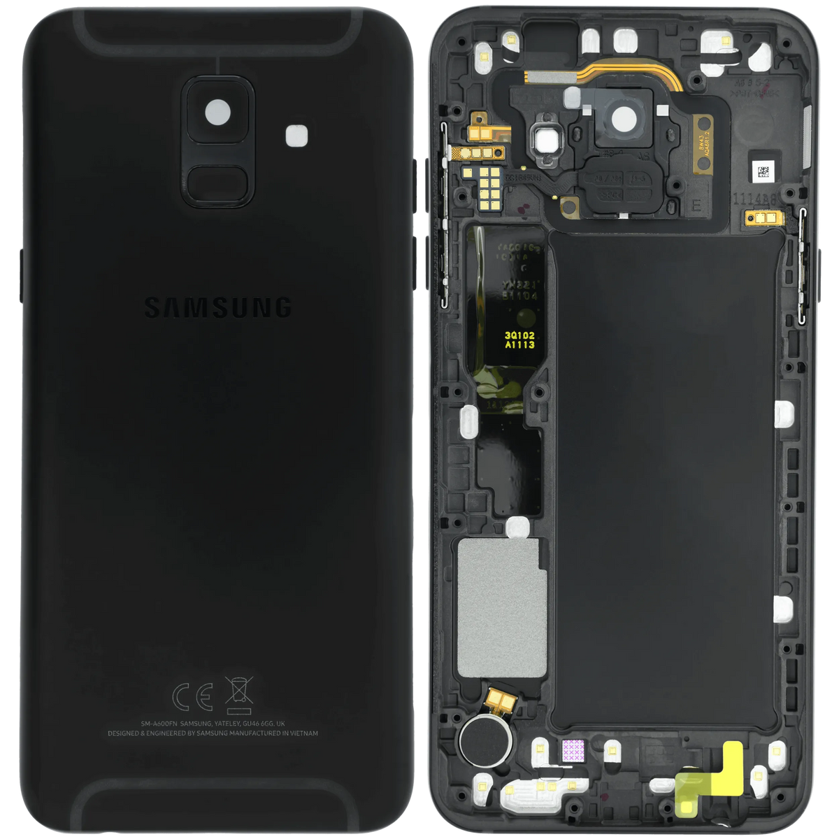 Back Cover For Samsung Galaxy A6 (A600 / 2018) (Service Pack) (Black) - product image 5