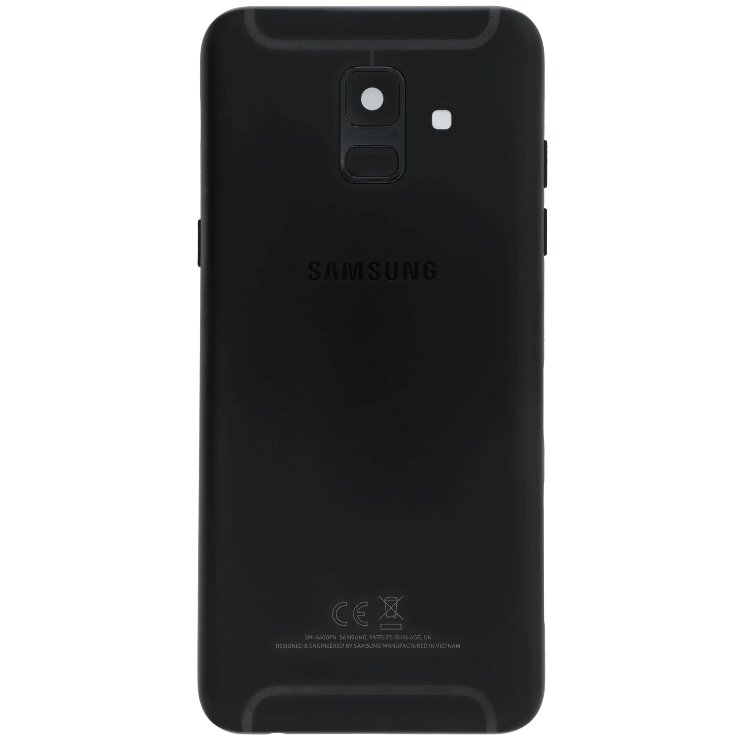 Premium Back Cover Glass for Samsung Galaxy A6 (A600 / 2018) (Service Pack) (Black) - View 2