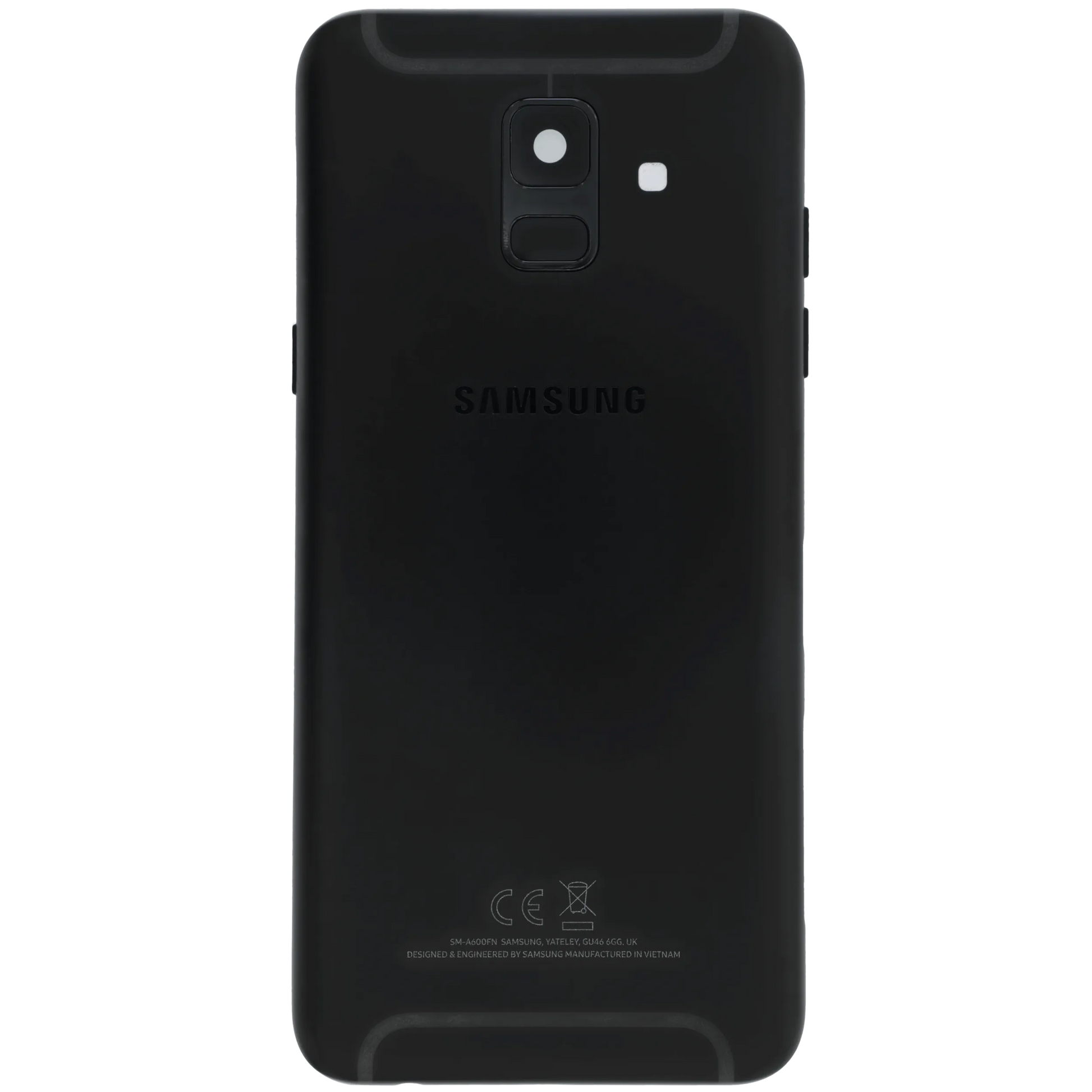 Premium Back Cover Glass for Samsung Galaxy A6 (A600 / 2018) (Service Pack) (Black) - View 2