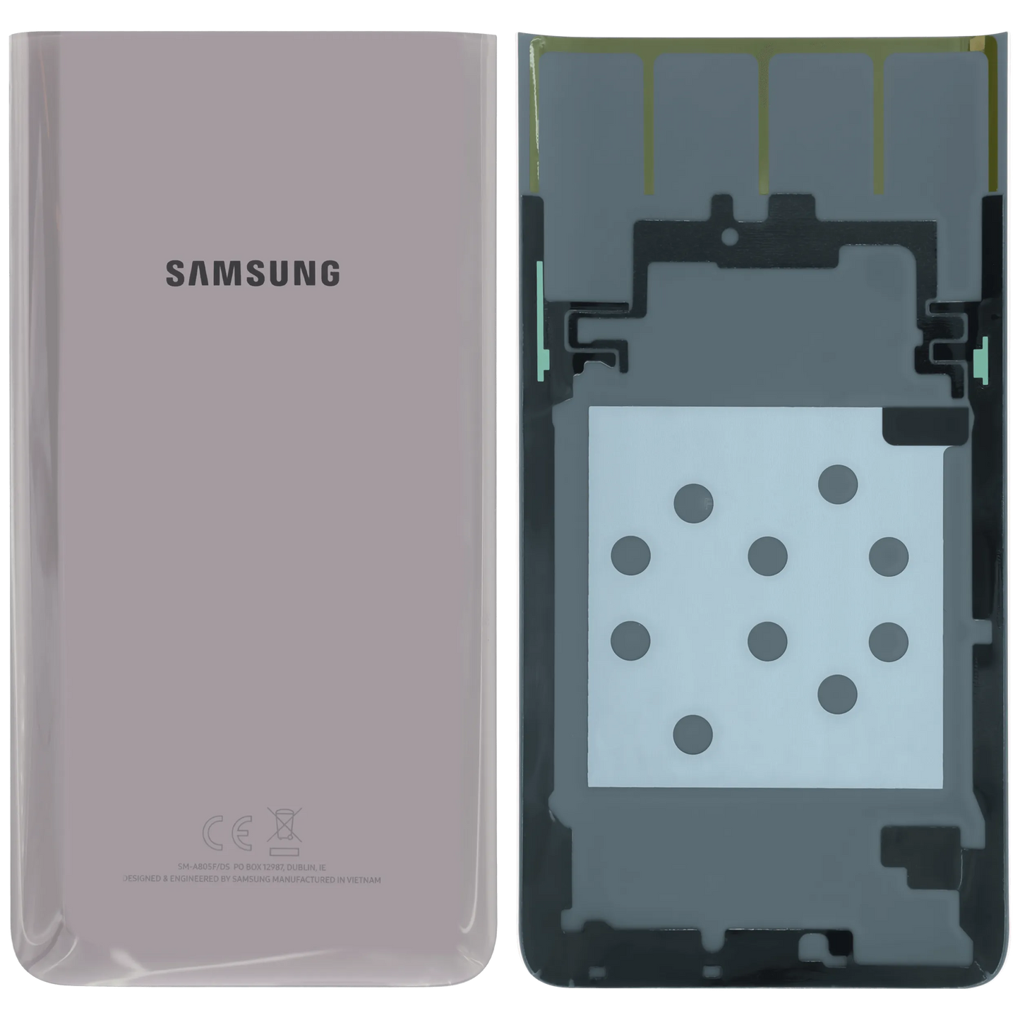 Back Cover Glass for Samsung Galaxy A80 (A805 / 2019) (Service Pack) (Angel Gold)