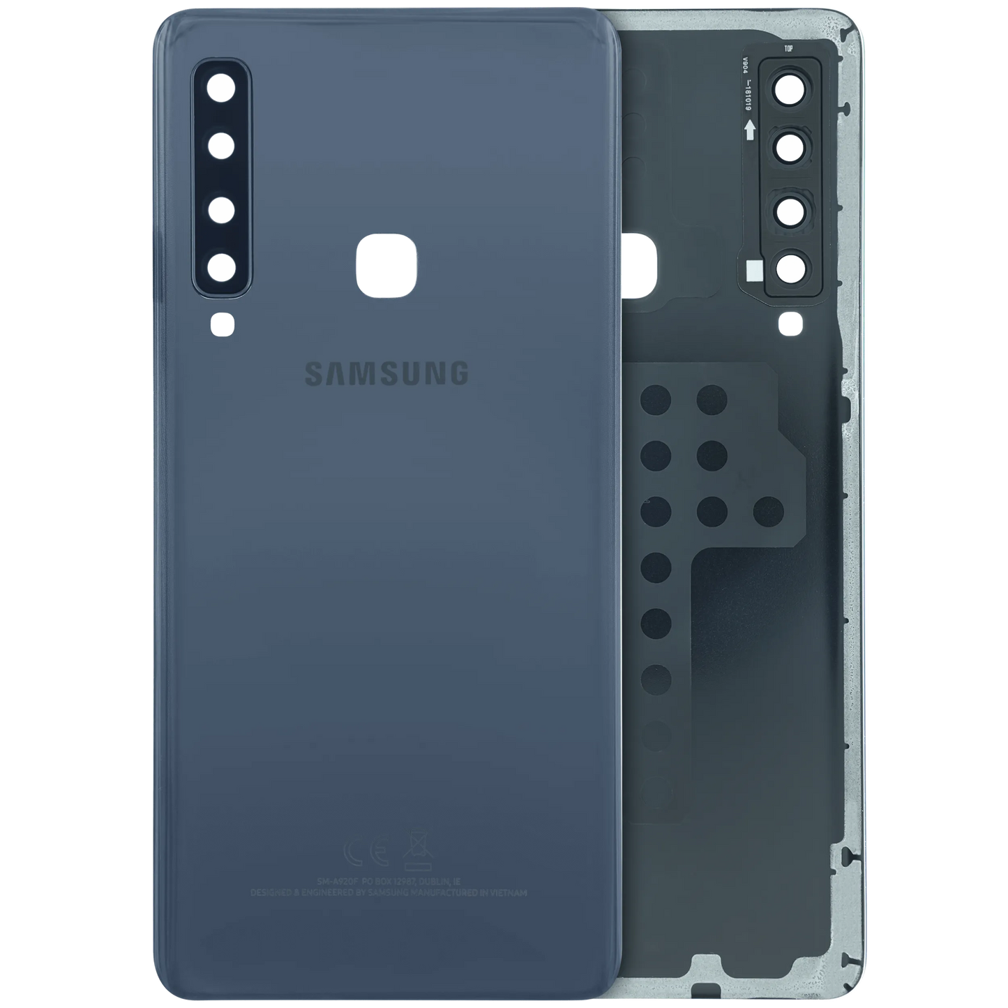 Back Cover Glass for Samsung Galaxy A9 (A920 / 2018) (Service Pack) (Caviar Black)