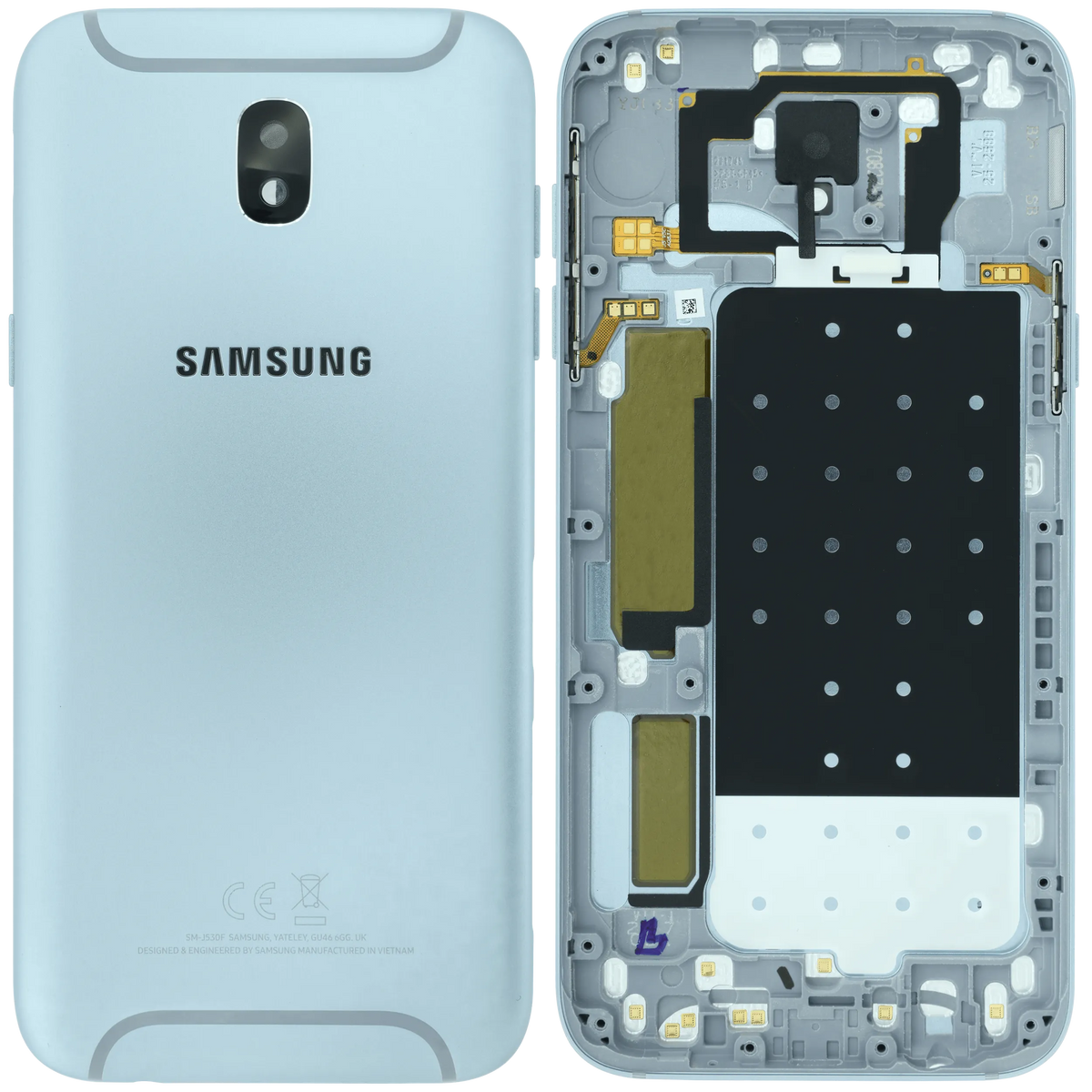 Back Cover Glass for Samsung J5 Pro (J530 / 2017) (Service Pack) (Silver) Samsung replacement part SKU 107183200372 product image 6