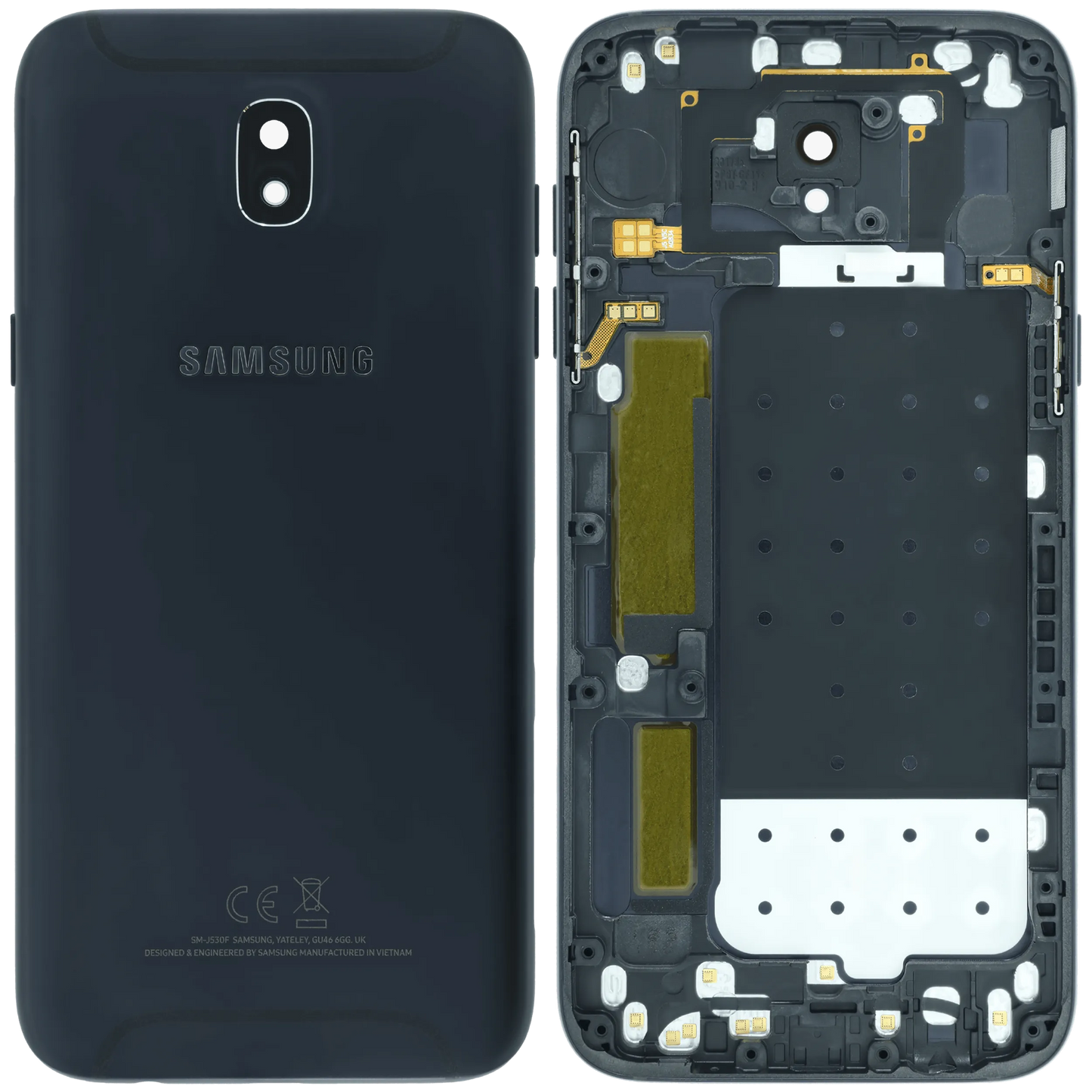 Back Cover Glass for Samsung J5 Pro (J530 / 2017) (Service Pack) (Black) Samsung replacement part SKU 107183200373 product image 6
