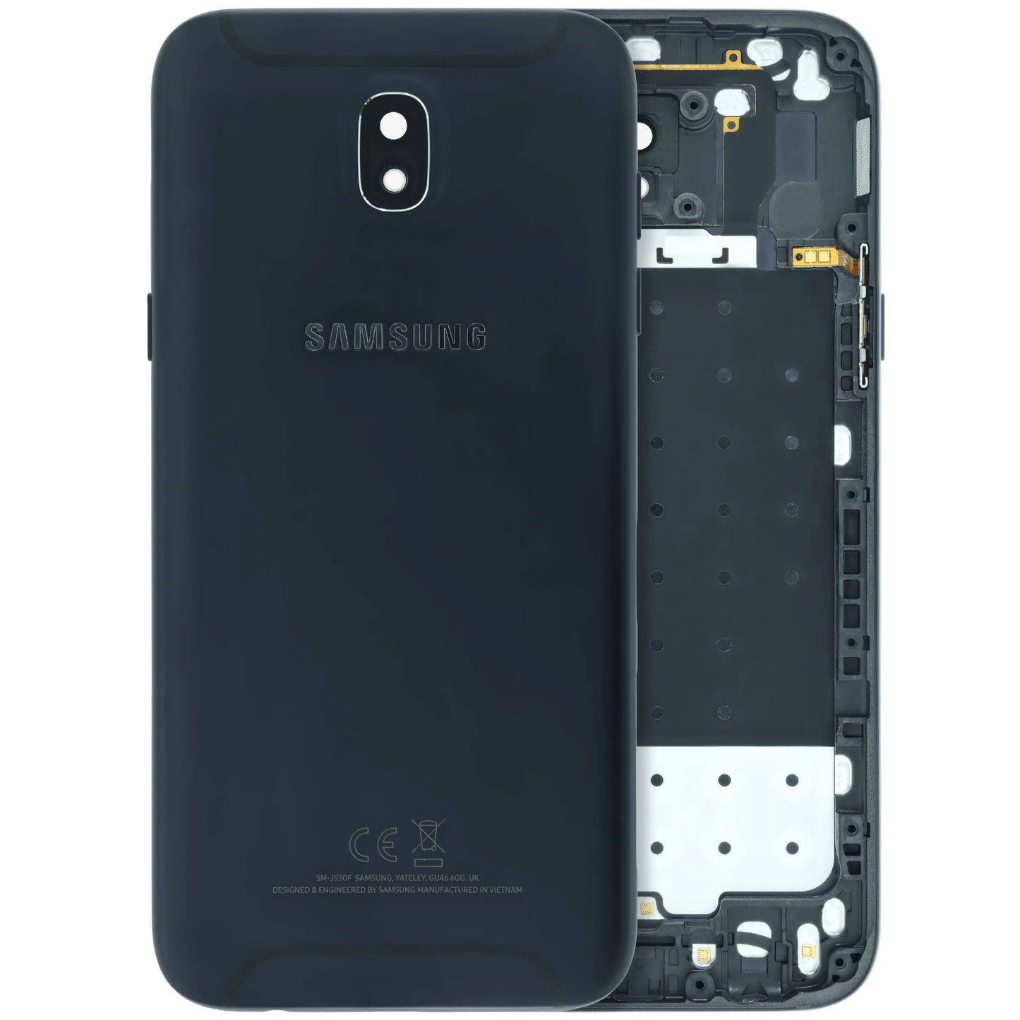 Back Cover Glass for Samsung J5 Pro (J530 / 2017) (Service Pack) (Black) Samsung replacement part SKU 107183200373 product image 1