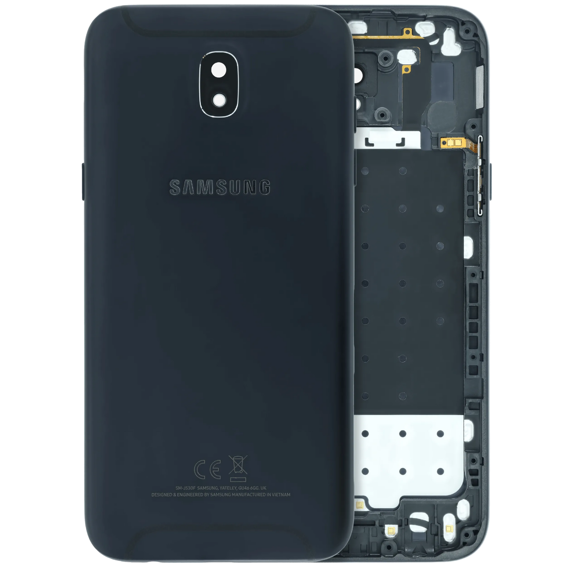 Back Cover Glass for Samsung J5 Pro (J530 / 2017) (Service Pack) (Black) Samsung replacement part SKU 107183200373 product image 1