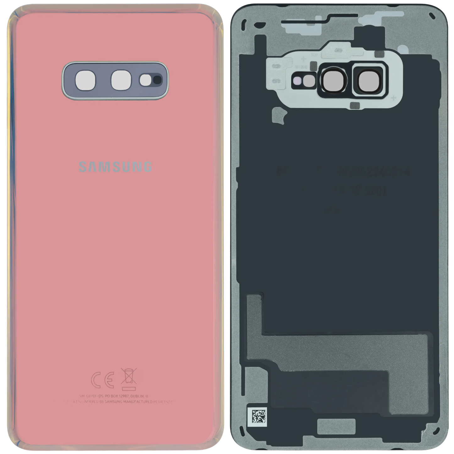 Back Cover Glass for Samsung Galaxy S10e (Service Pack) (Prism Silver)