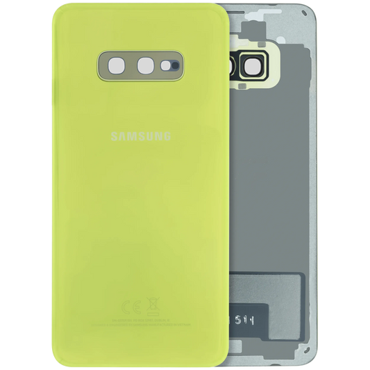 Back Cover Glass for Samsung Galaxy S10e (Service Pack) (Canary Yellow)
