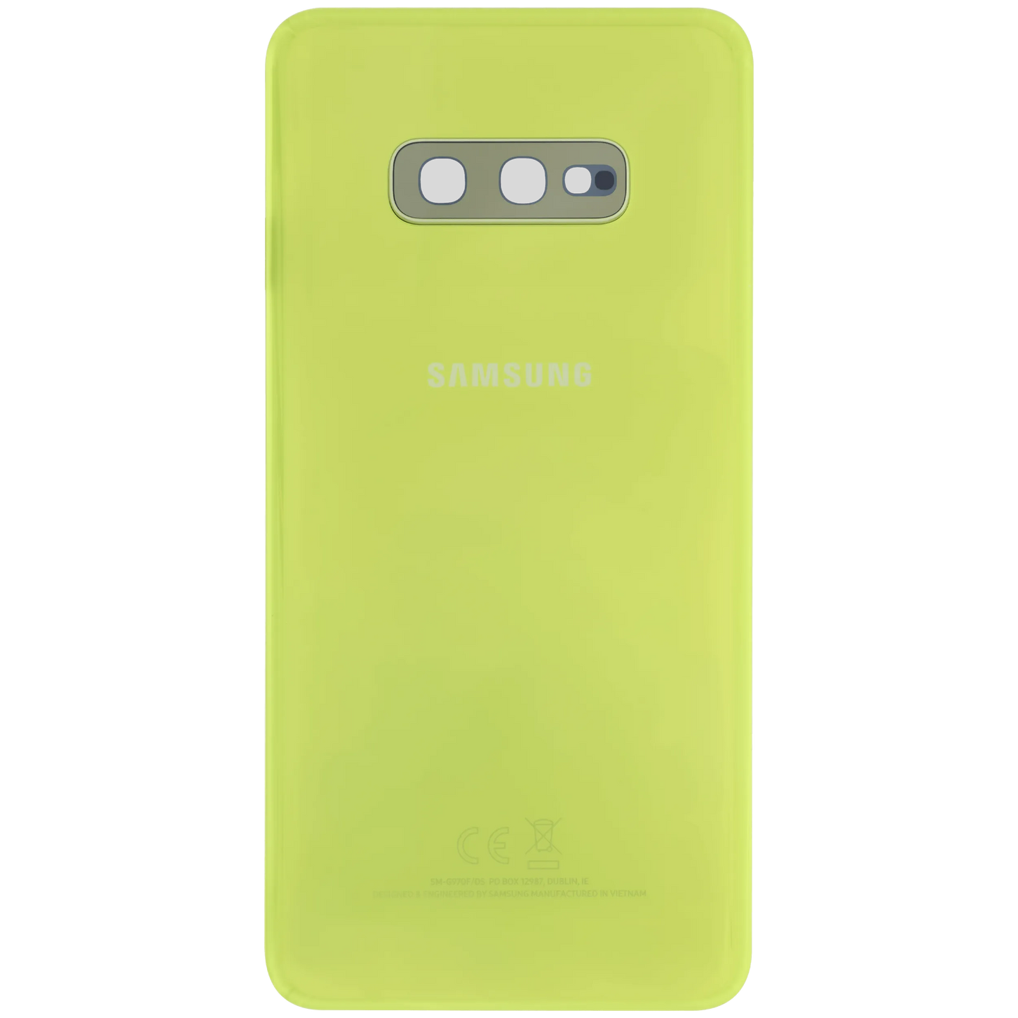 Back Cover Glass for Samsung Galaxy S10e (Service Pack) (Canary Yellow)