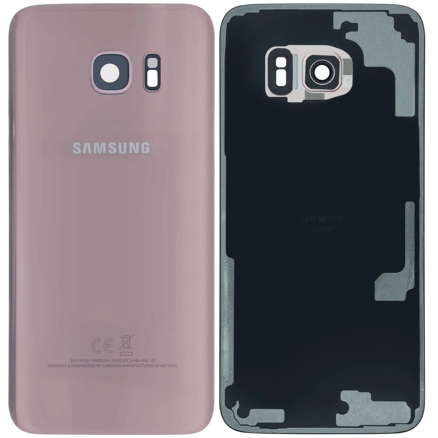Back Cover Glass for Samsung Galaxy S7 Edge (Service Pack) (Pink)