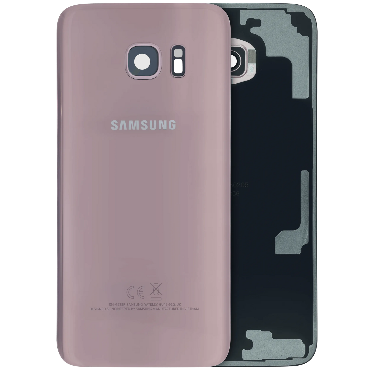 Back Cover Glass for Samsung Galaxy S7 Edge (Service Pack) (Pink)