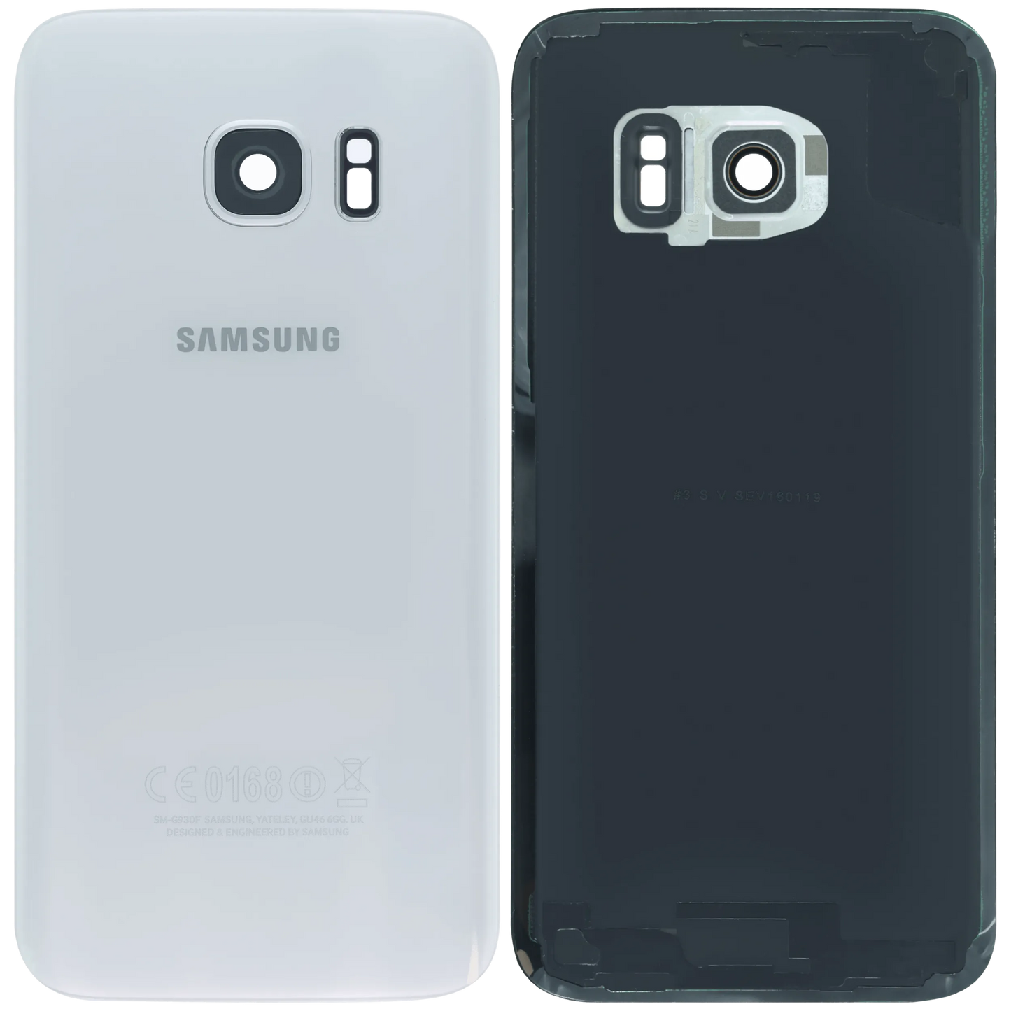 Back Cover Glass for Samsung Galaxy S7 (Service Pack) (White)