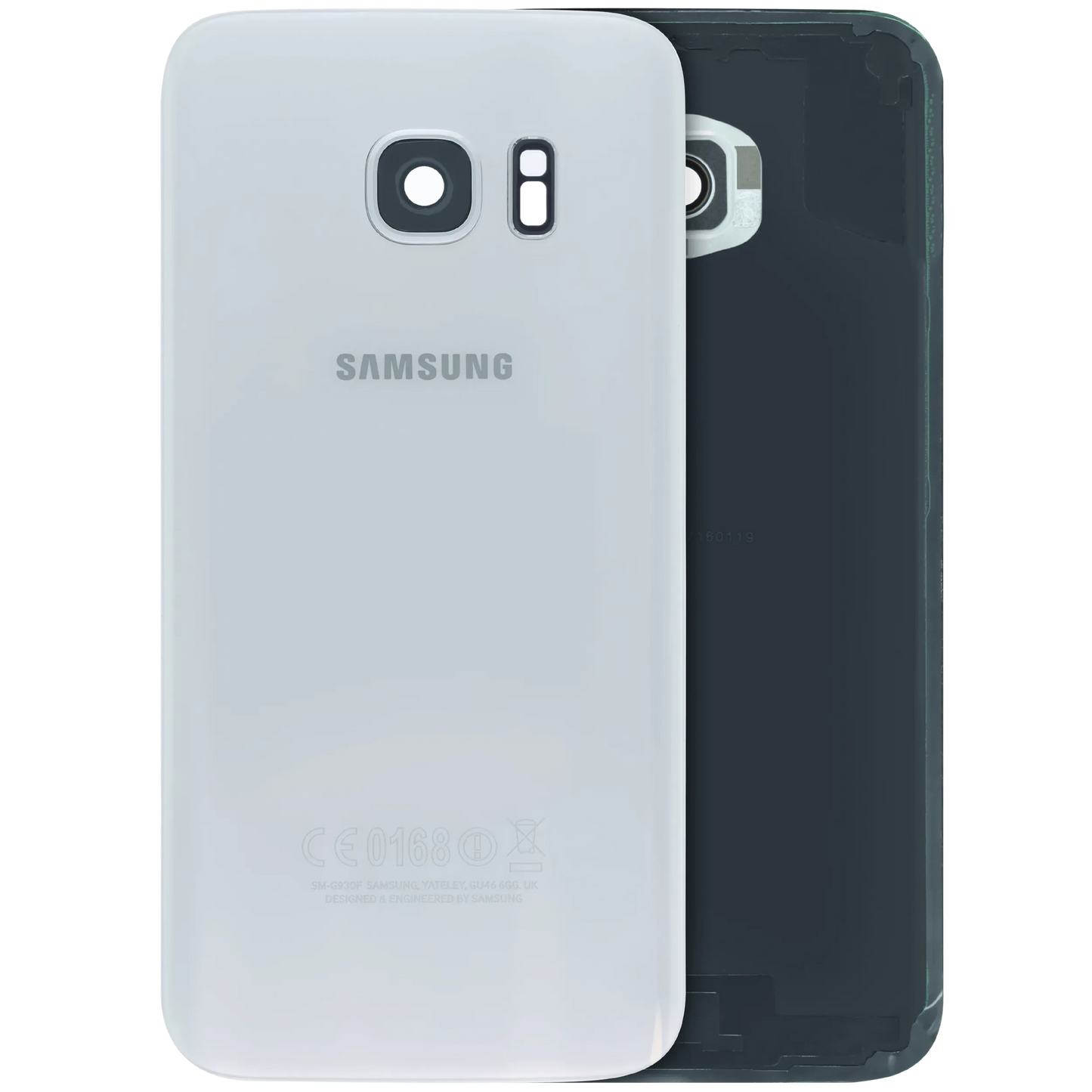 Back Cover Glass for Samsung Galaxy S7 (Service Pack) (White)