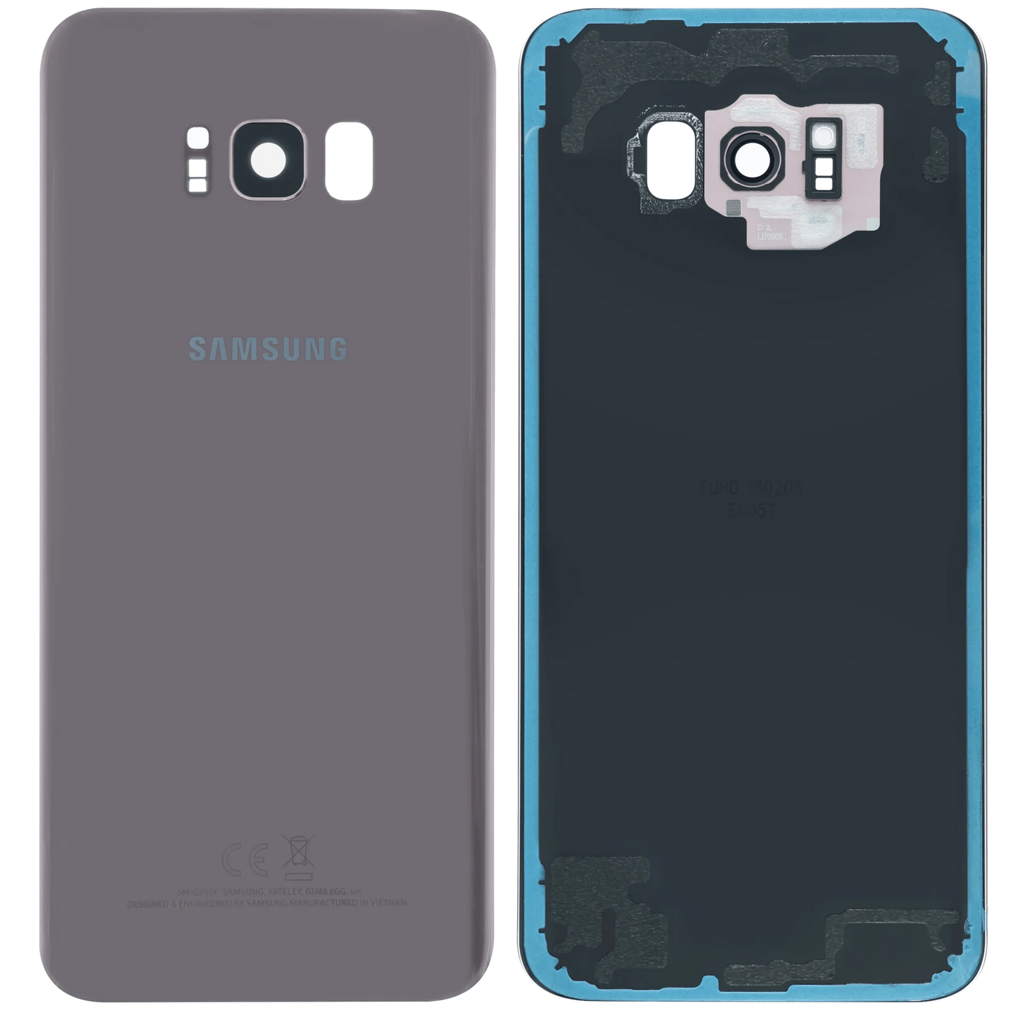 Back Cover Glass for Samsung Galaxy S8 Plus (Service Pack) (Rose Pink)