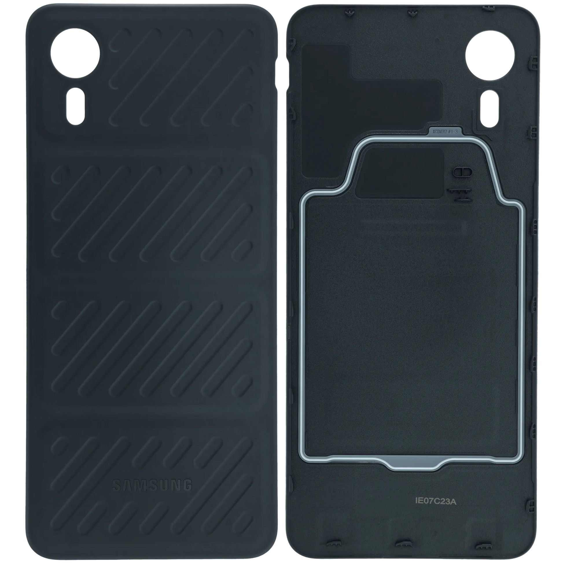 Back Cover Glass for Samsung Galaxy Xcover 7 (Service Pack) (Black) Samsung Galaxy XCover replacement part product image 4