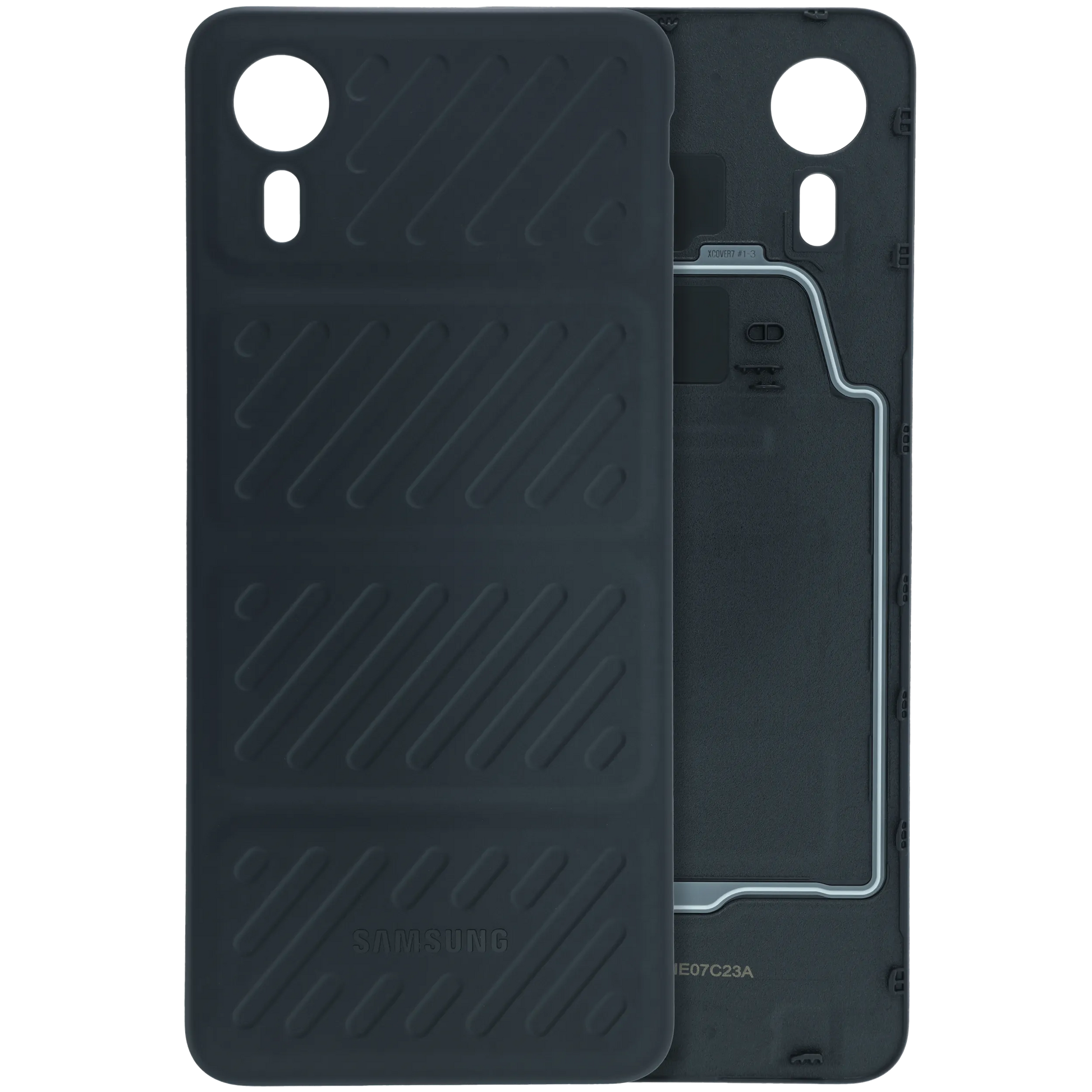 Back Cover Glass for Samsung Galaxy Xcover 7 (Service Pack) (Black) Samsung Galaxy XCover replacement part product image 1