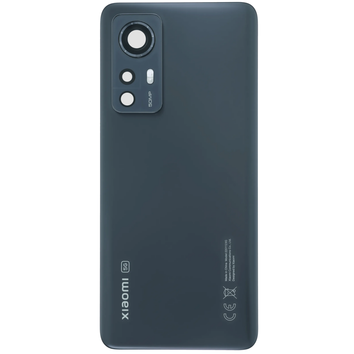 Back Cover Glass for Xiaomi 12 (Service Pack) (Gray) – mobile phone part alternate view – Back Cover Replacement for phone repair
