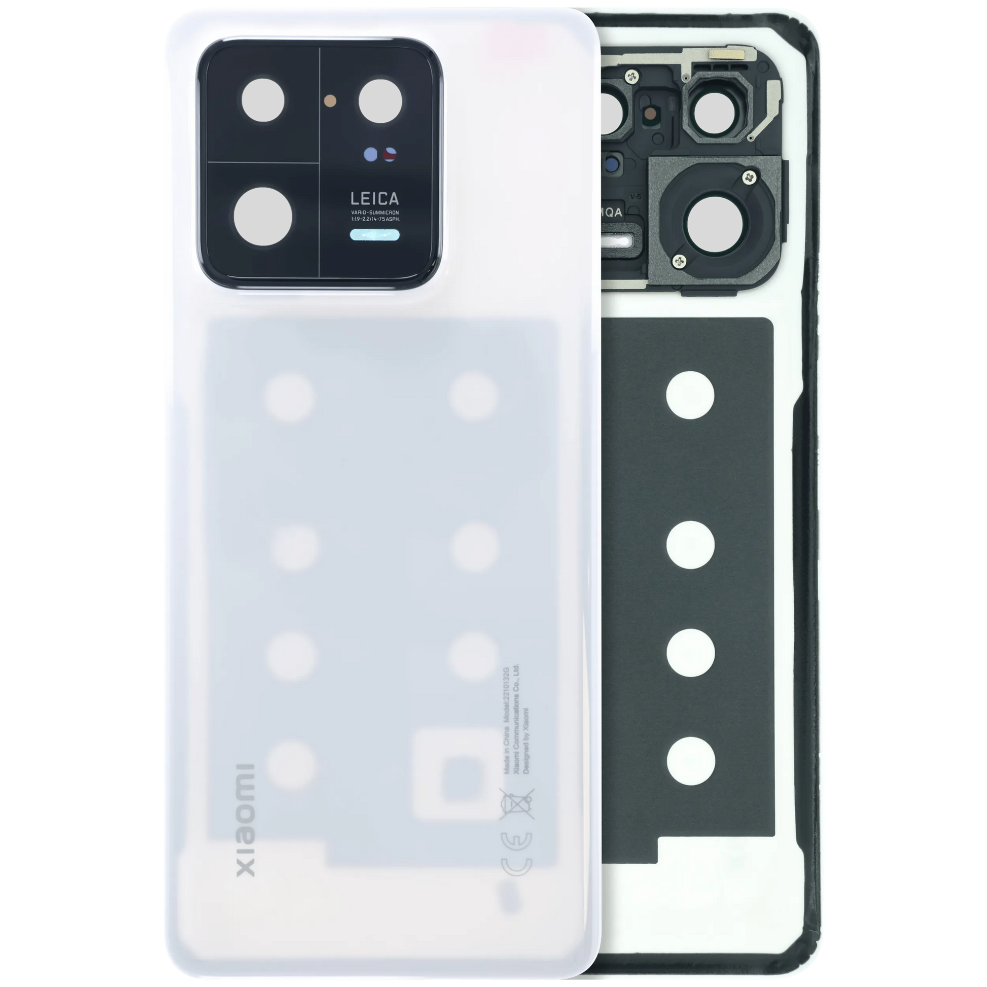 Back Cover Glass for Xiaomi 13 Pro (Service Pack) (Ceramic White) – replacement part product view – Back Cover Replacement for phone repair