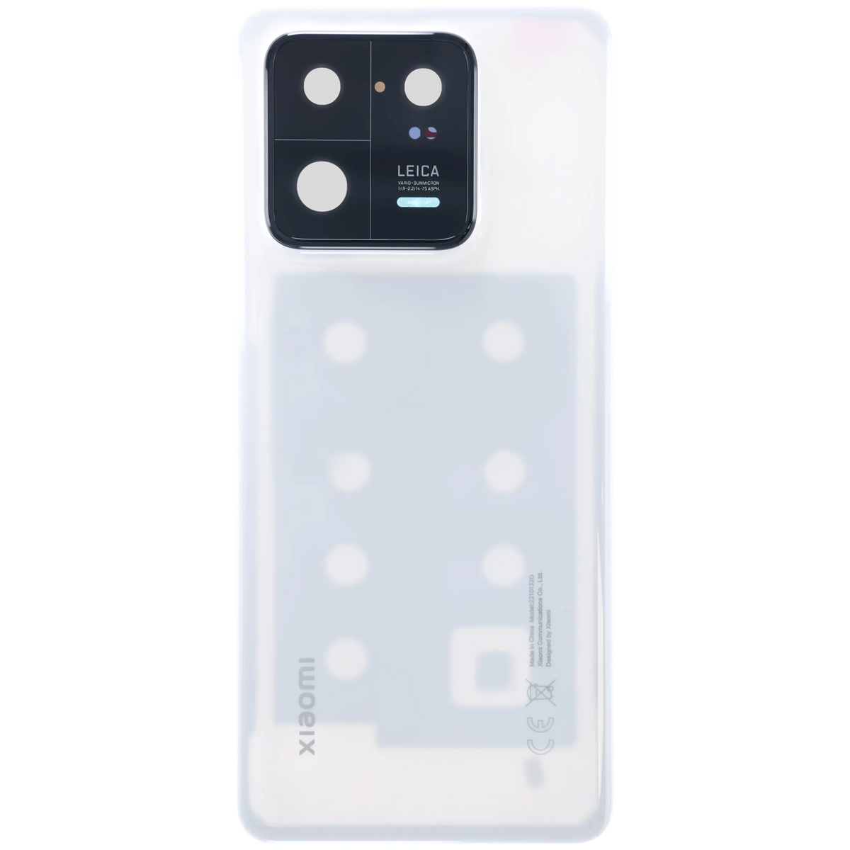 Back Cover Glass for Xiaomi 13 Pro (Service Pack) (Ceramic White) – phone repair part product angle – Back Cover Replacement for phone repair