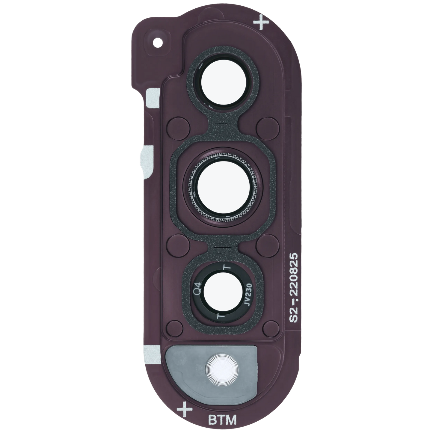 Replacement Back Camera Lens (With Bracket / Bezel) for Samsung Galaxy Z Fold 4 5G (Service Pack) (Burgundy) front view