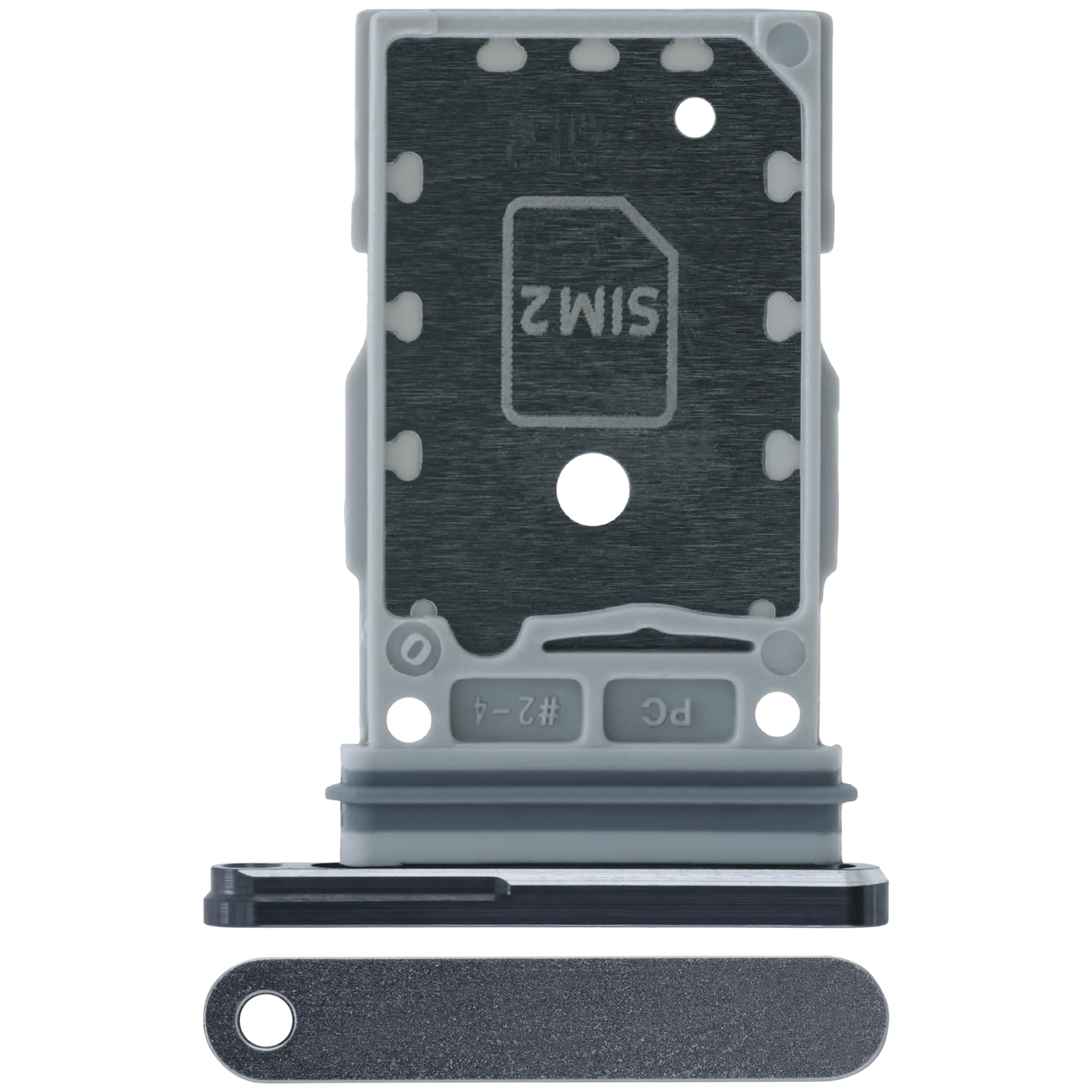 Detailed look at Sim Tray for Samsung Galaxy Z Fold 4 5G (Service Pack) (Phantom Black) for repair